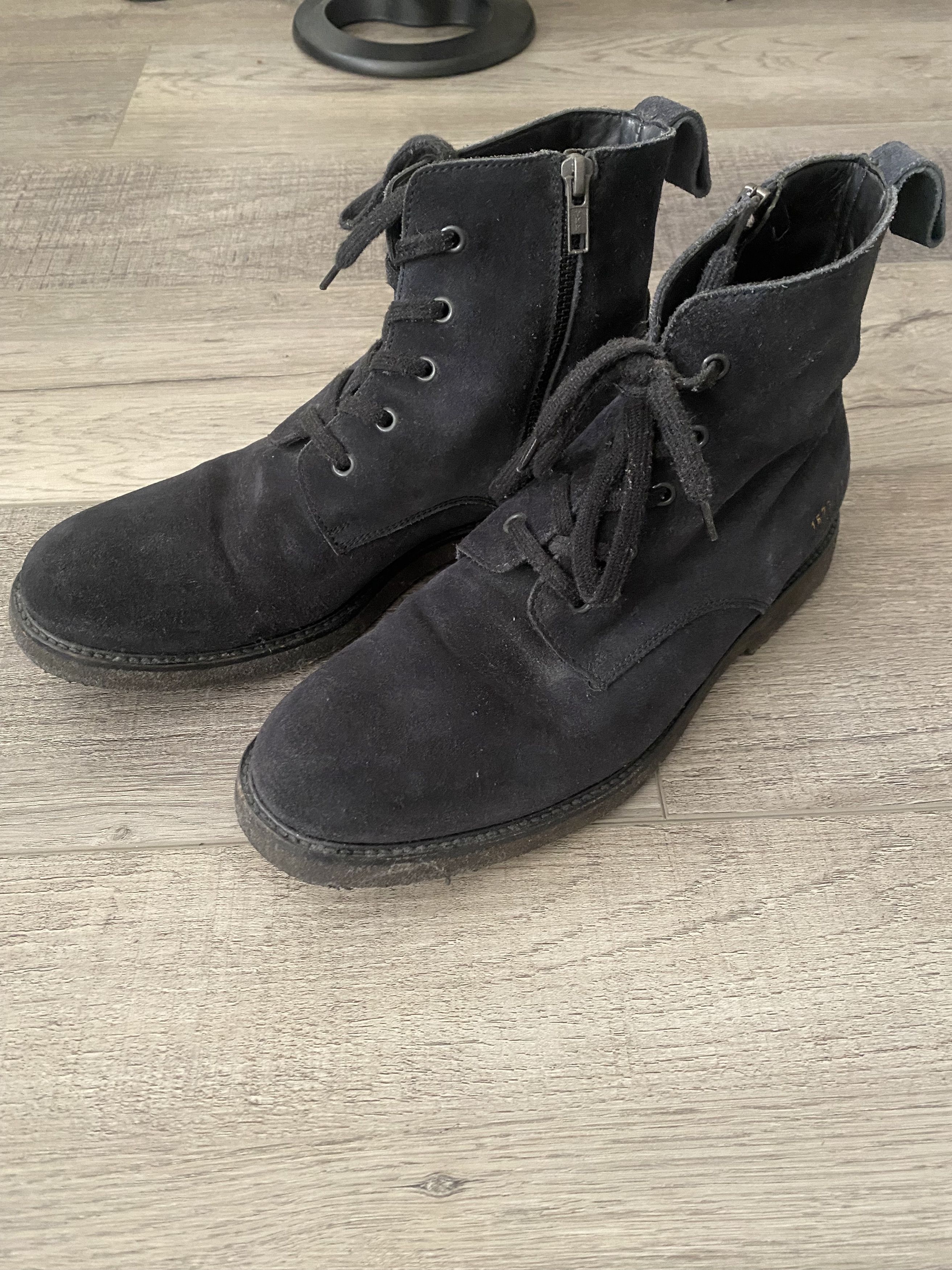Robert Geller RG X Common Projects Suede Combat Boots Size US 8.5 / EU 41-42 - 1 Thumbnail