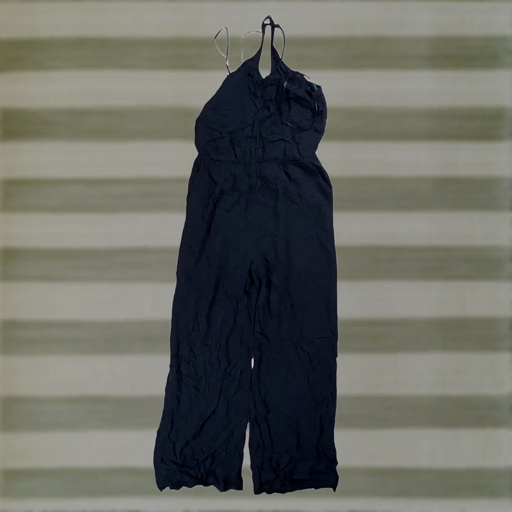 BCBGeneration BCBGeneration Black Sleeveless Adjustable Strap One-Piece Jumpsuit Womens L Size 36" / US 14 / IT 50 - 1 Thumbnail