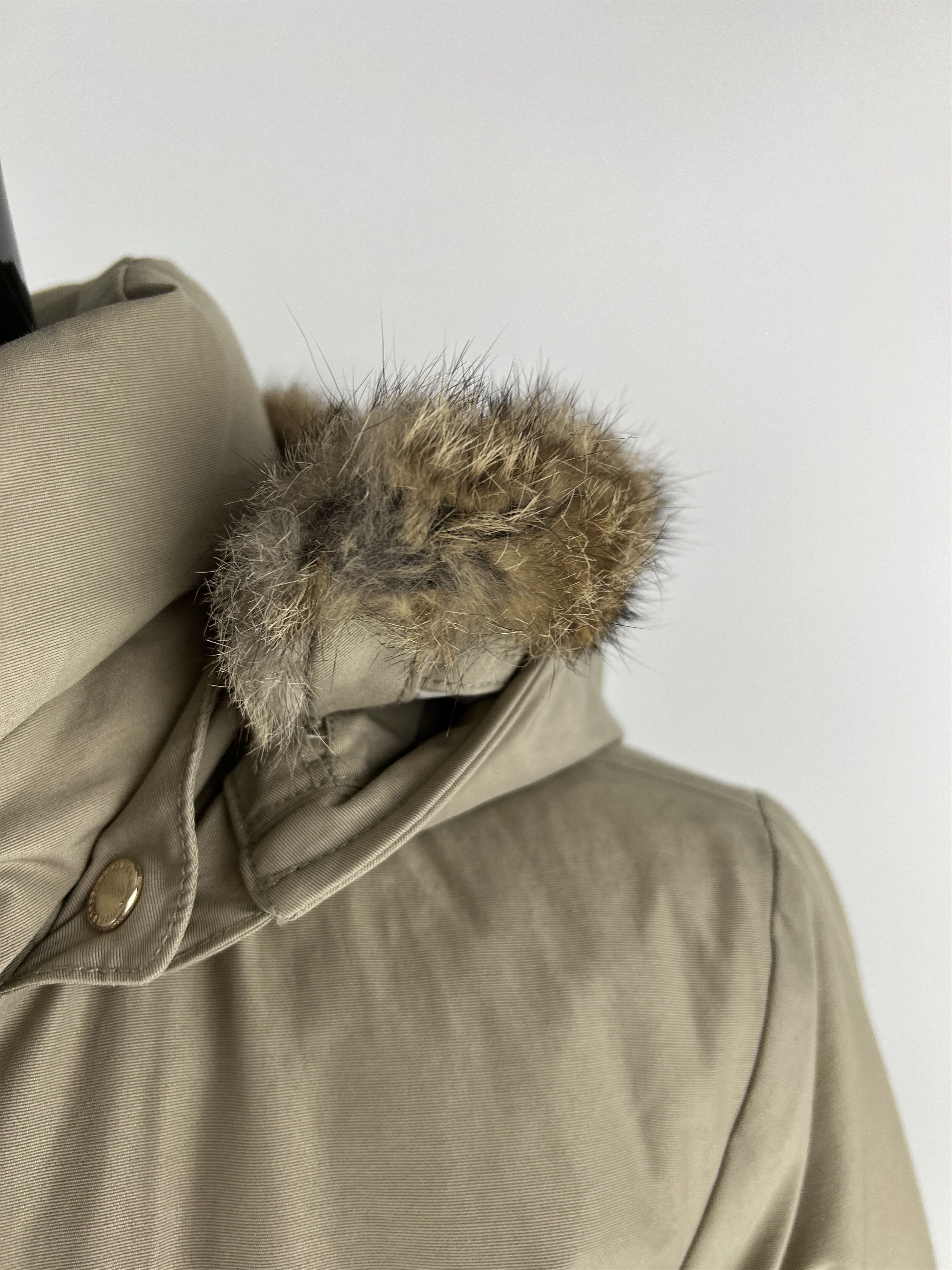 Woolrich Woolen Mills Woolrich Women's Beige Down Hooded Jacket Size L / US 10 / IT 46 - 5 Thumbnail