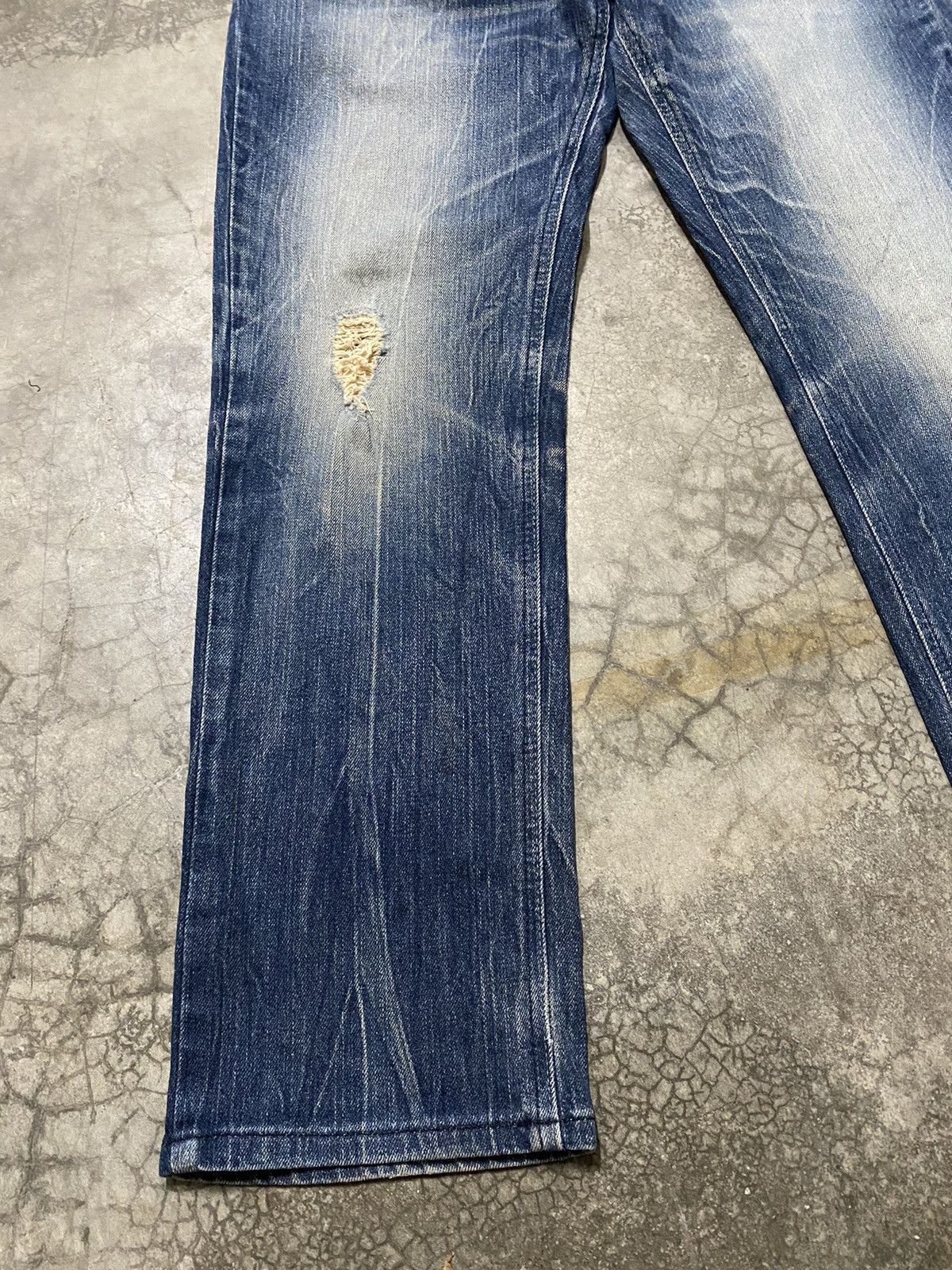 Edwin × Japanese Brand Baggy Jeans Japanese Edwin Distressed Size US 33 - 2 Thumbnail