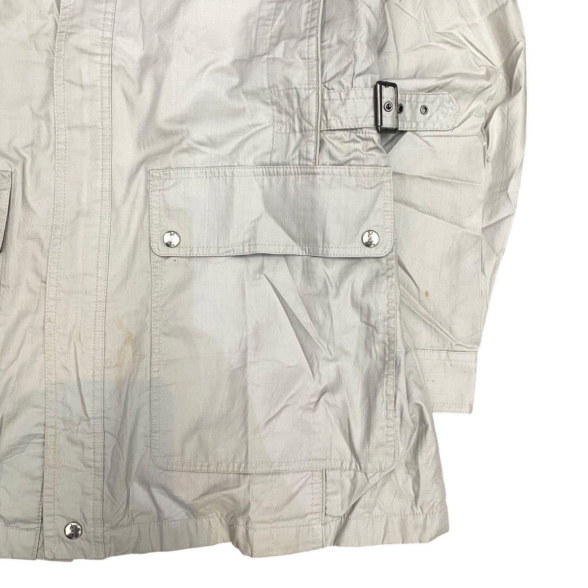 Yves Saint Laurent YVES SAINT LAURENT MINIMAL UTILITY SAFARI JACKET LIGHT BEIGE Size US L / EU 52-54 / 3 - 3 Thumbnail