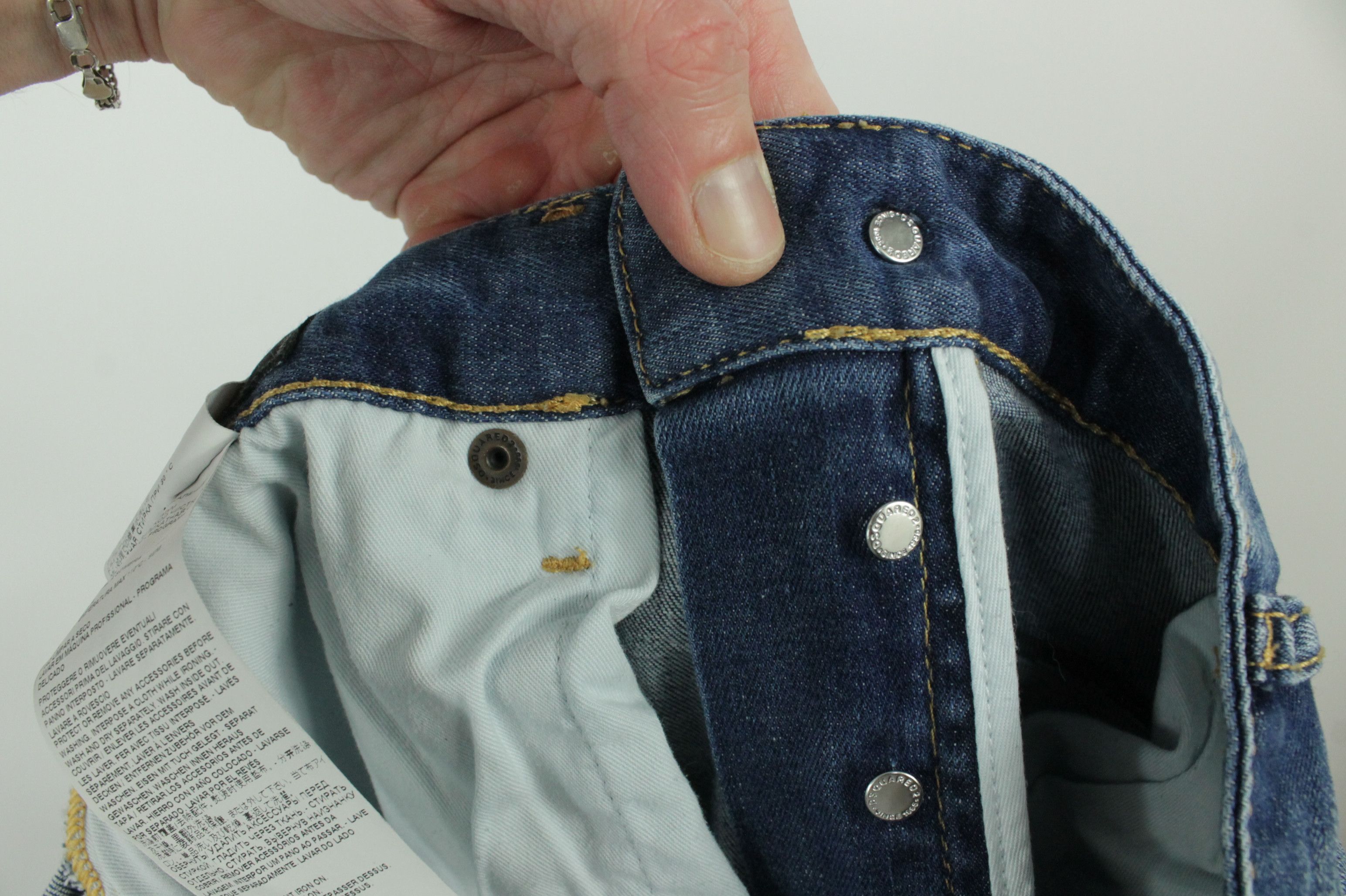 Dsquared2 Dsquared2 Skater Jeans Regular Fit Distressed Blue Denim Size US 36 / EU 52 - 11 Thumbnail