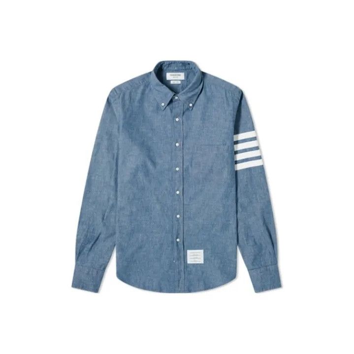 Thom Browne Thom Browne Classic Long Sleeve Shirt Size US S / EU 44-46 / 1 - 1 Thumbnail