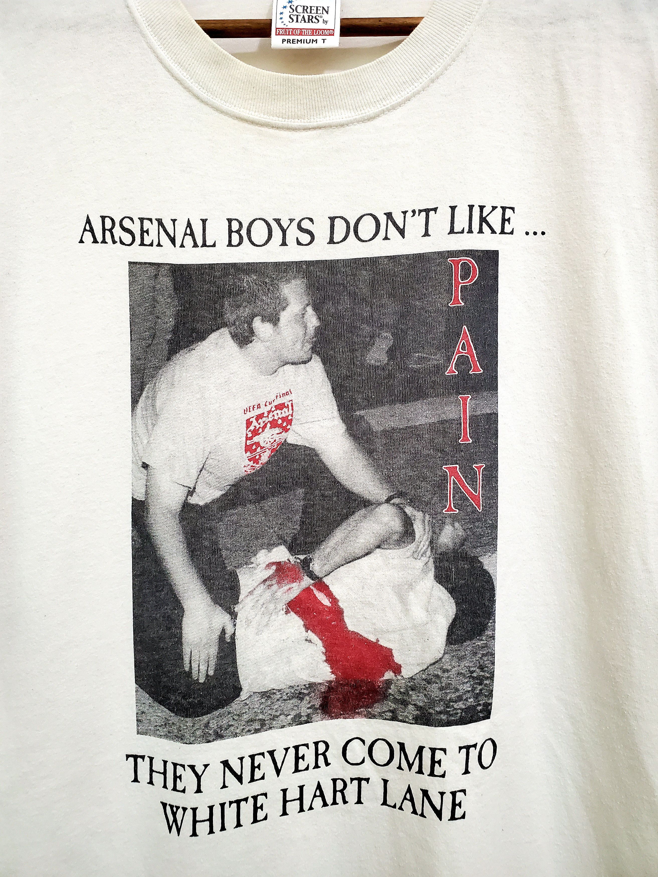 Vintage VINTAGE ARSENAL BOYS DON'T LIKE ..PAIN Tshirt size Xl Size US XL / EU 56 / 4 - 2 Thumbnail