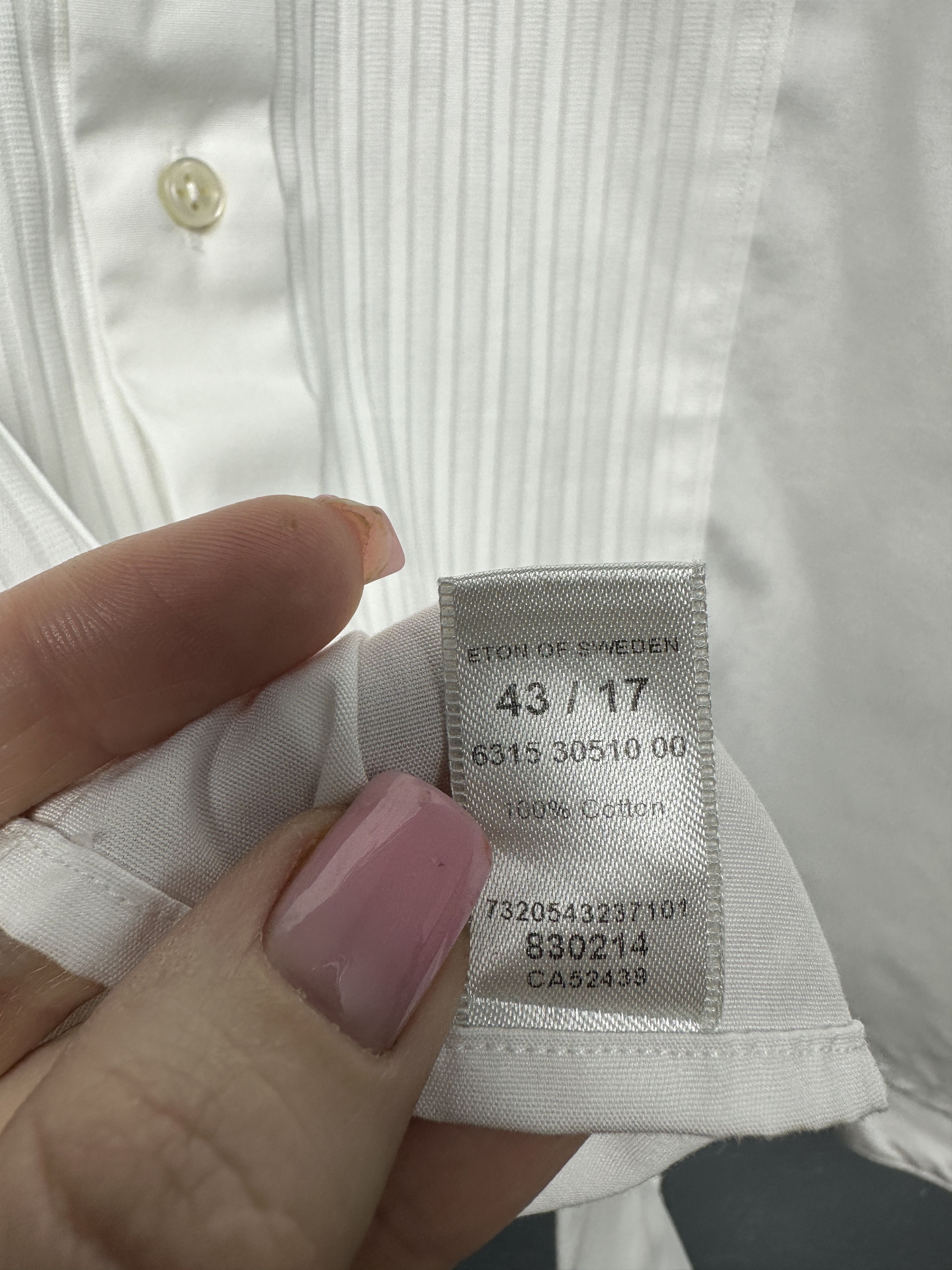Eton Eton Vintage Mens Long Sleeve White Shirt Size US L / EU 52-54 / 3 - 4 Thumbnail