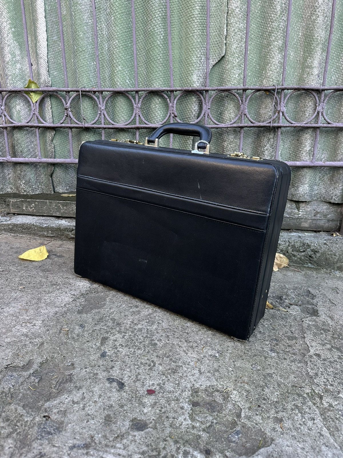 Leather × Vintage 1960/70s Sterling Combination Lock Leather Briefcase Size ONE SIZE - 4 Thumbnail