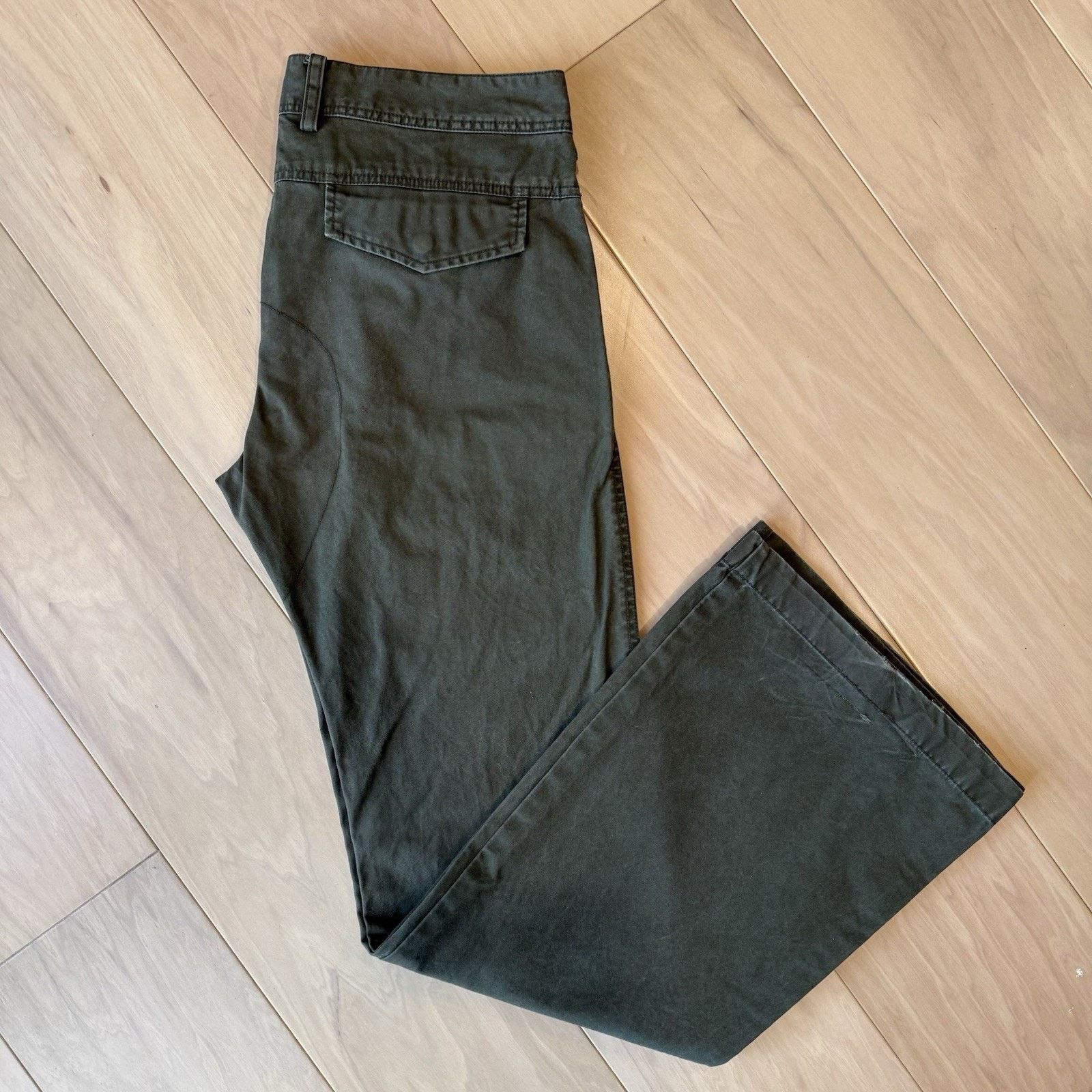Diesel × Vintage Vintage Diesel Flare Pants Green Military Trousers Outdoors Size US 32 / EU 48 - 2 Thumbnail