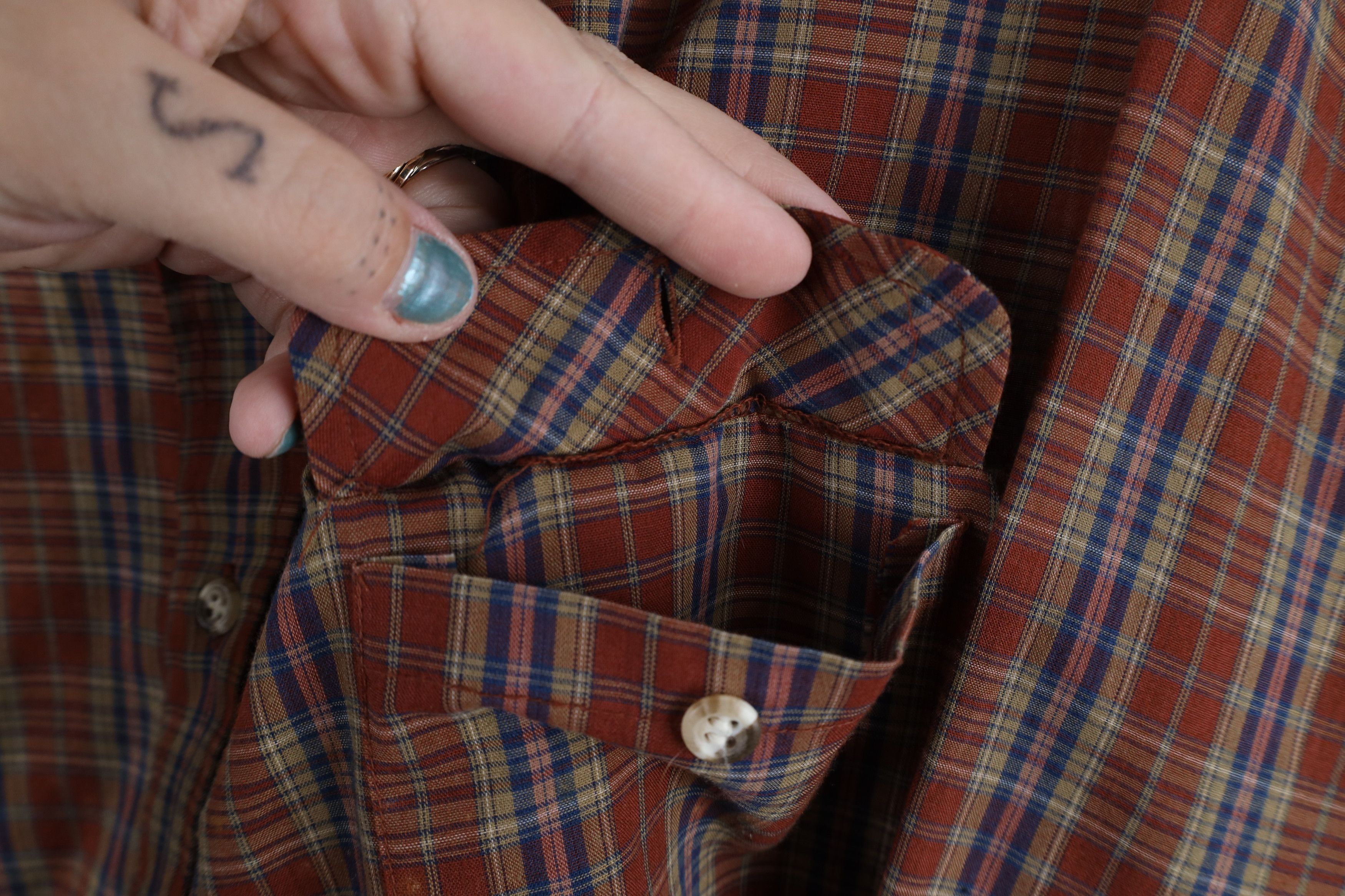 Levi's × Vintage Vintage 80s Levis Fit Collared Button Down Shirt Plaid Size US XL / EU 56 / 4 - 7 Thumbnail