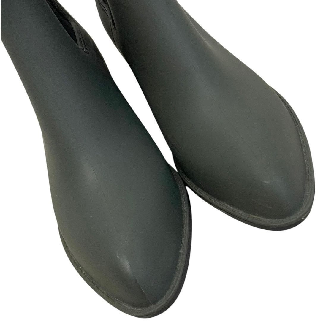 Urban Outfitters Urban Outfitters Olive Green Matte Rubber Chelsea Rain Boots Size US 8 / IT 38 - 5 Thumbnail