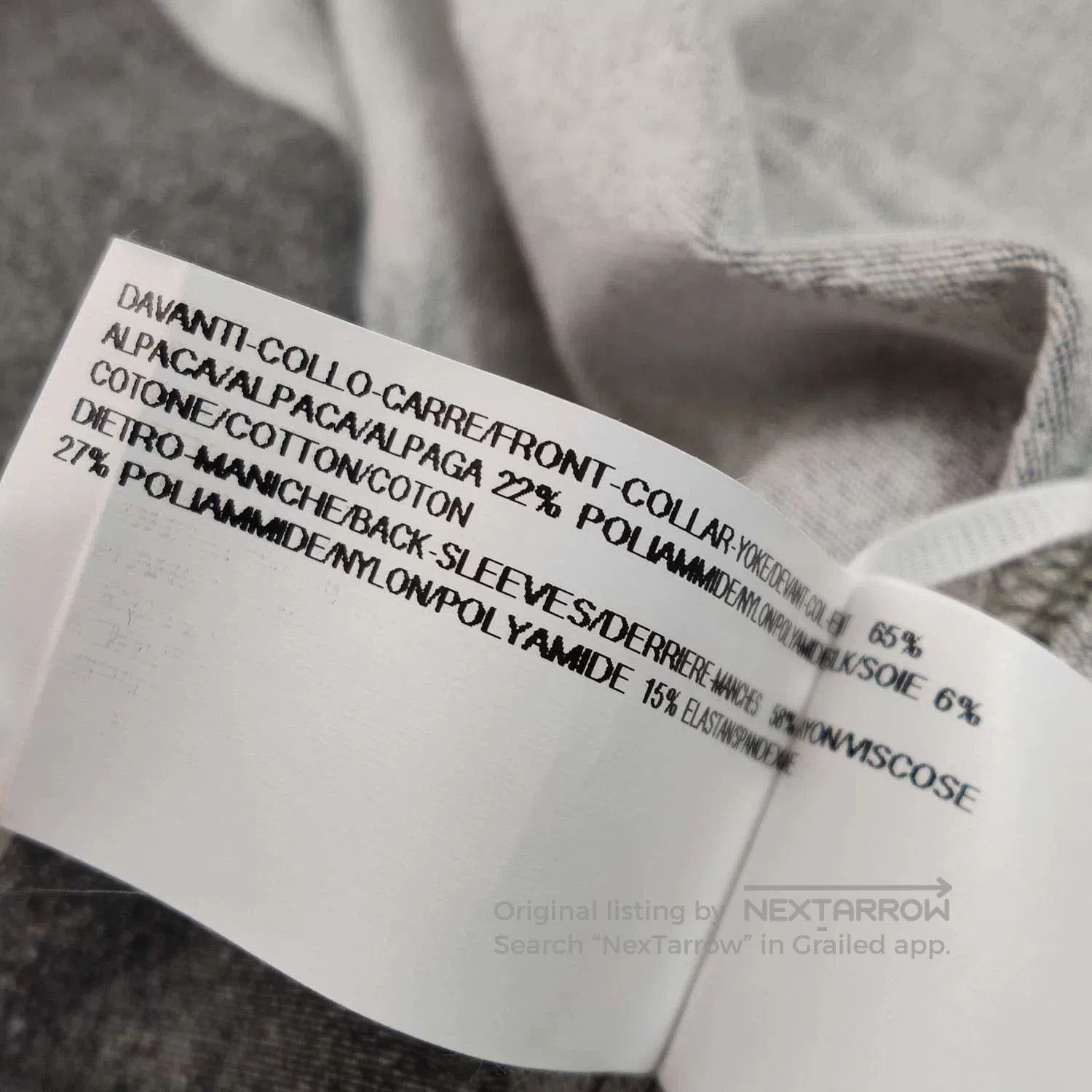 Rick Owens Rick Owens Wool Alpaca Colorblock Long Sleeve Sweater XS. Size US XS / EU 42 / 0 - 6 Thumbnail
