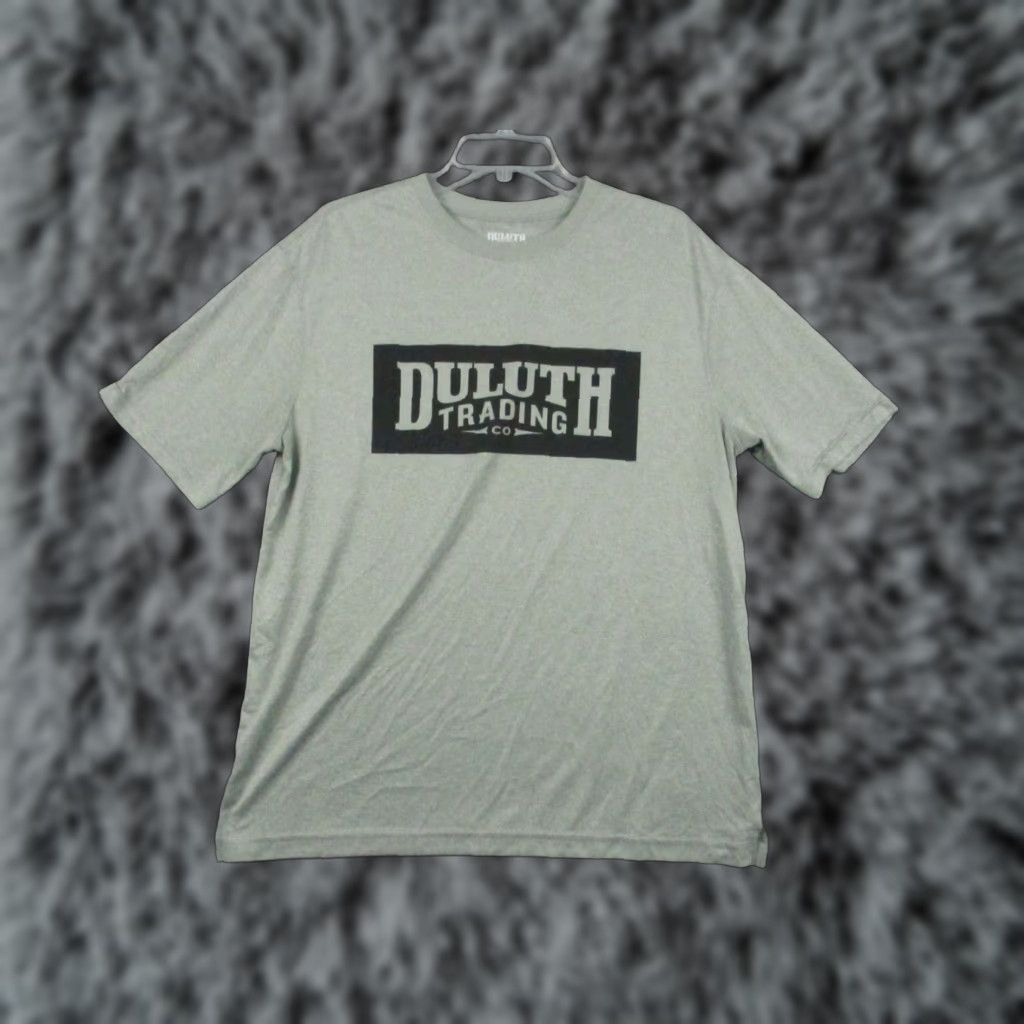 Vintage Duluth Trading Co. Shirt Medium Men's Short Sleeve T-Shirt Gray Polyester Stretch Shirt Size US M / EU 48-50 / 2 - 1 Thumbnail