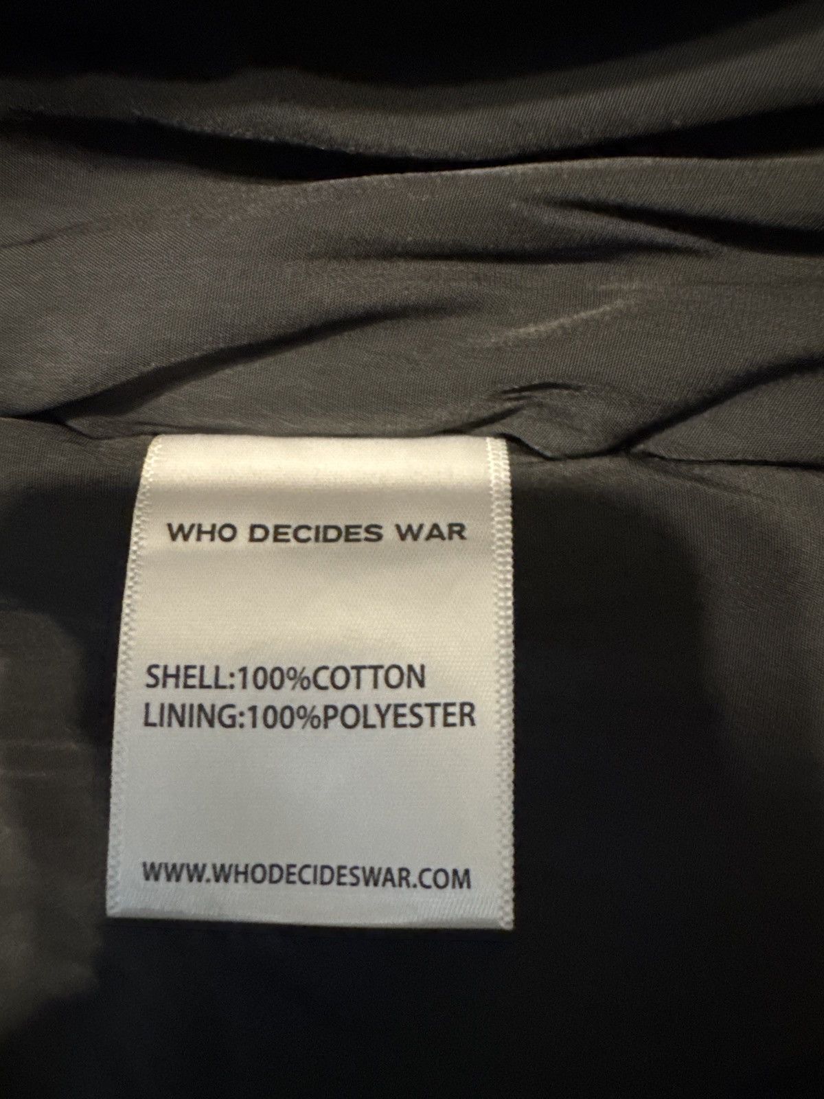 Who Decides War HUSK BOMBER JACKET COAL Size US S / EU 44-46 / 1 - 2 Thumbnail