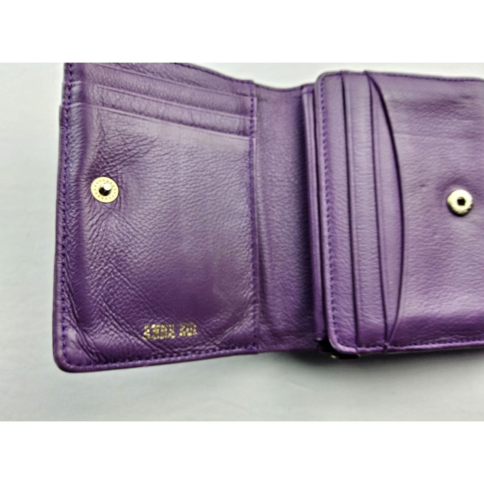 Anna Sui Anna Sui Leather Wallet Purple Woman Snap Wallet Size ONE SIZE - 5 Thumbnail