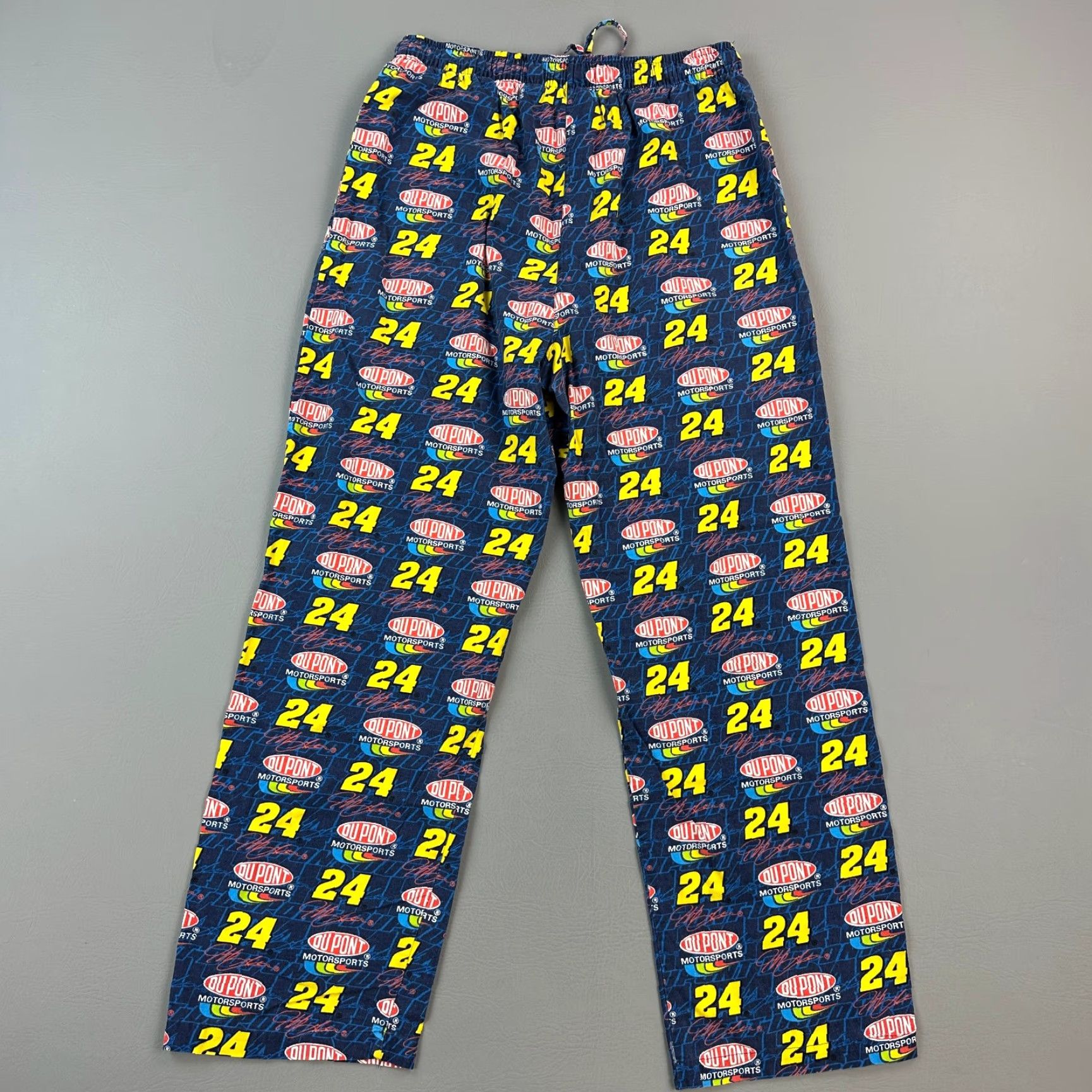 NASCAR VINTAGE NASCAR Pajama Pants Mens Medium Jeff Gordon #24 Logo AOP Sleepwear Y2K Size US 31 - 7 Thumbnail