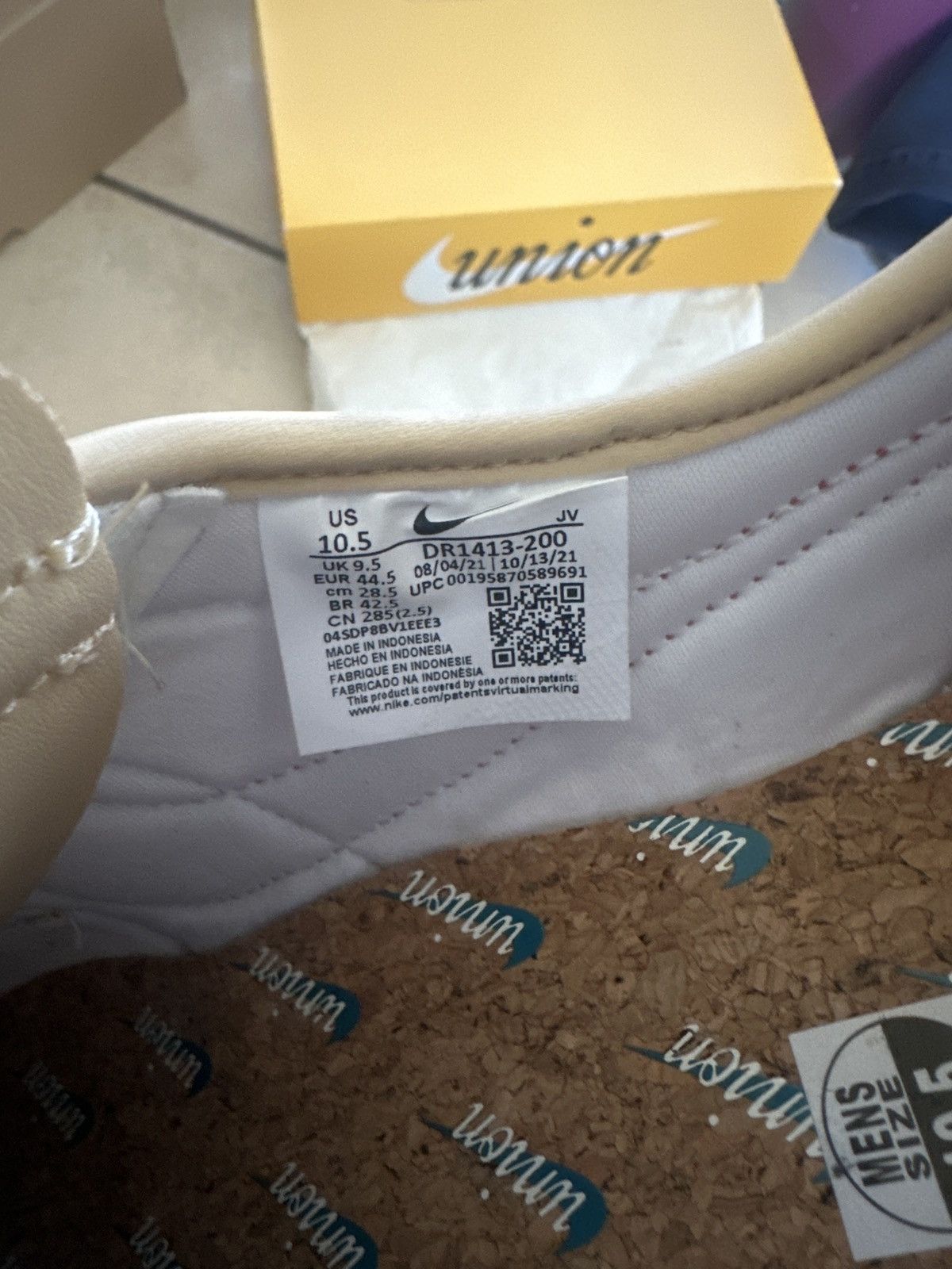 Nike × Union LA Nike X Union LA Cortez SP “Sesame” Size US 10.5 / EU 43-44 - 3 Thumbnail