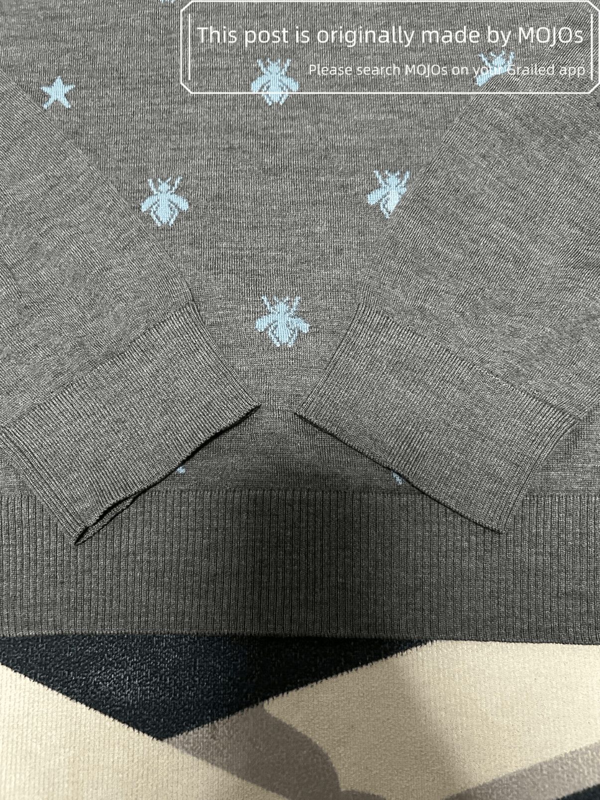 Gucci Gucci Bee Stitch Knitwear mojos1434 Size US L / EU 52-54 / 3 - 3 Thumbnail