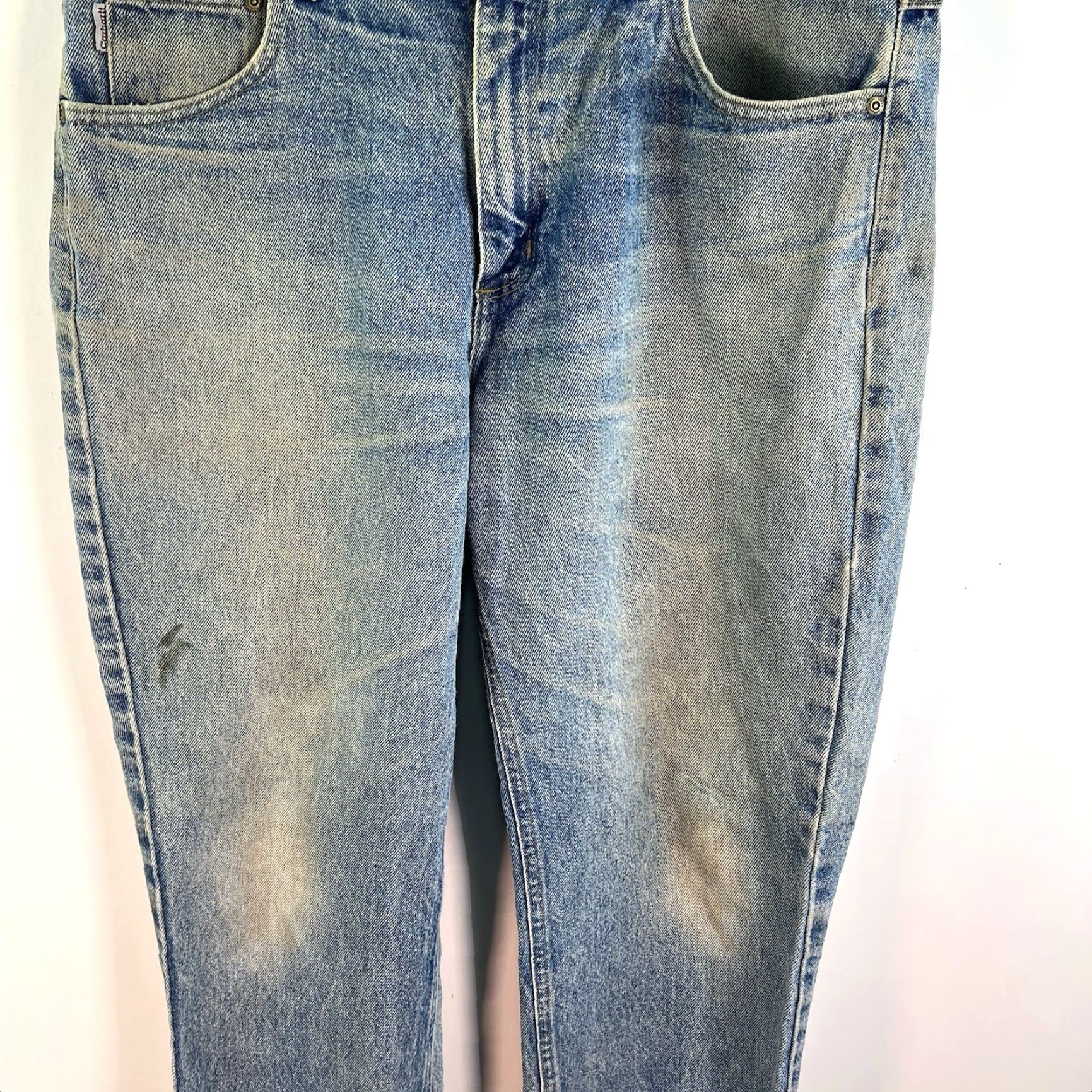 Carhartt VINTAGE Carhartt Distressed Denim Jeans 36x30 Mid Rise Straight Fit Blue 90s Mens Size US 36 / EU 52 - 3 Thumbnail