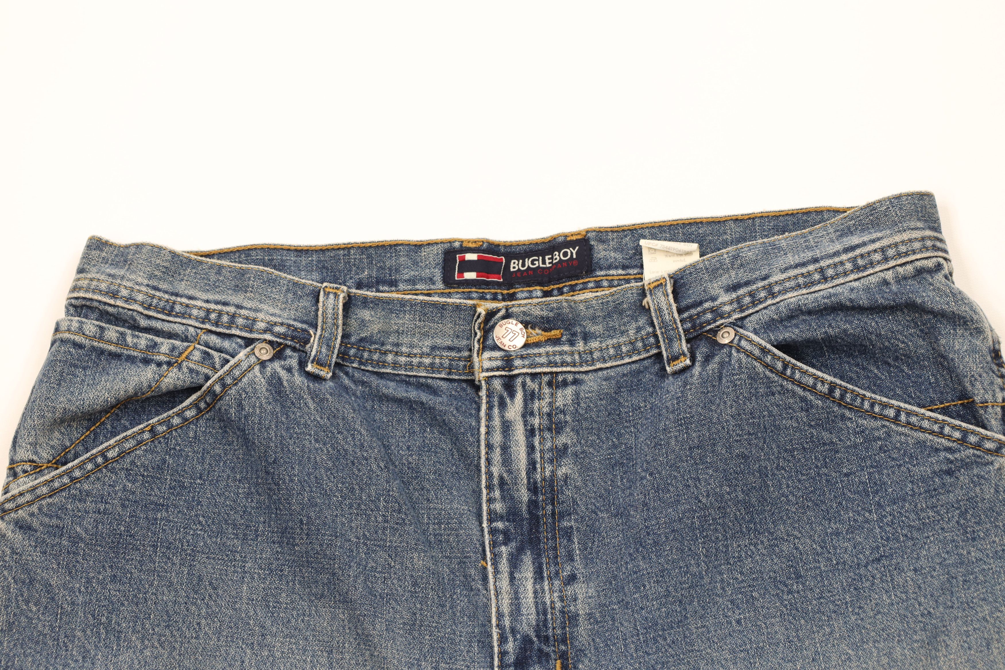 Vintage Vintage 90s Streetwear Baggy Fit Dungaree Denim Shorts Jorts Size US 36 / EU 52 - 2 Thumbnail