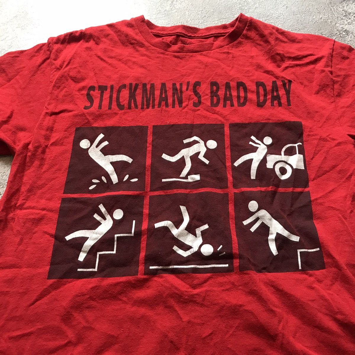 Vintage Vintage Y2K Sun Faded Graphic Tee Stickman Skate Humor M Size US M / EU 48-50 / 2 - 3 Thumbnail