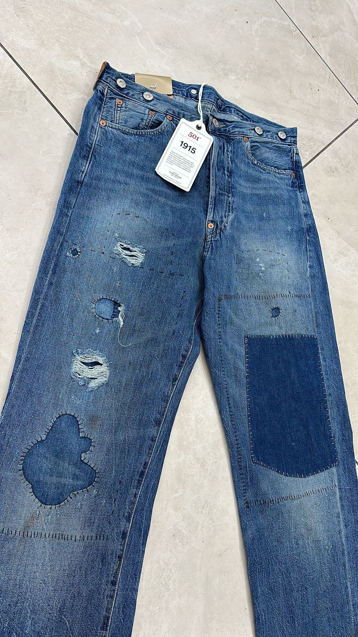 Levi's Vintage Clothing LVC Levi's Vintage Clothing 1915 501XX BigE Selvedge Jeans Size US 28 / EU 44 - 7 Thumbnail