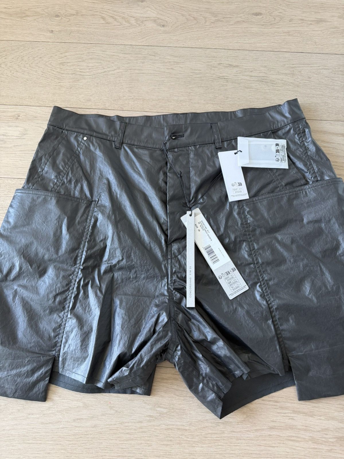 Rick Owens Rick Owens Black Concordians Stefan Cargo Shorts Sz 36 Size US 36 / EU 52 - 3 Thumbnail