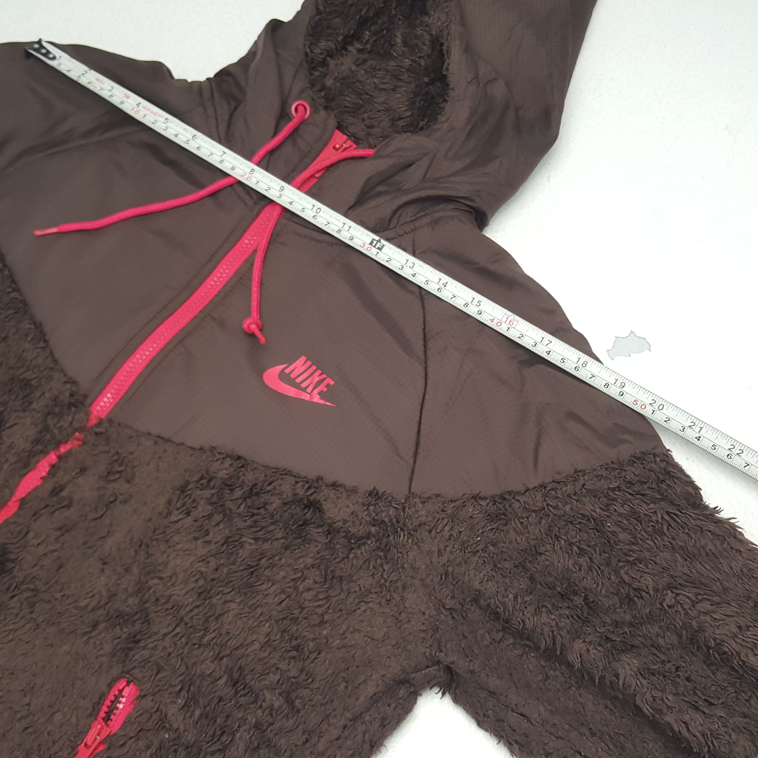 Nike × Vintage Vintage Nike Fur Zipper Hoodies Jacket Size US M / EU 48-50 / 2 - 5 Thumbnail