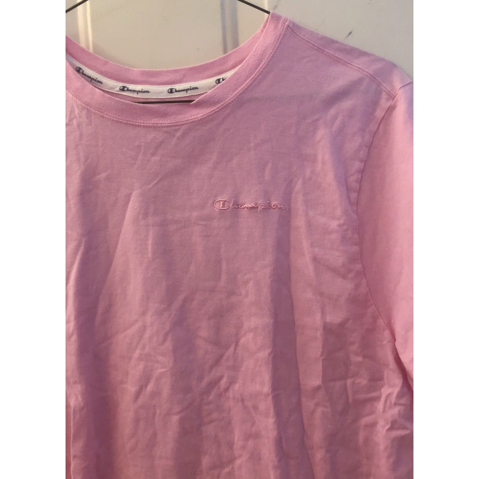Champion Champion Pink Short Sleeve T-Shirt XL Logo Activewear Women Size XL / US 12-14 / IT 48-50 - 2 Thumbnail