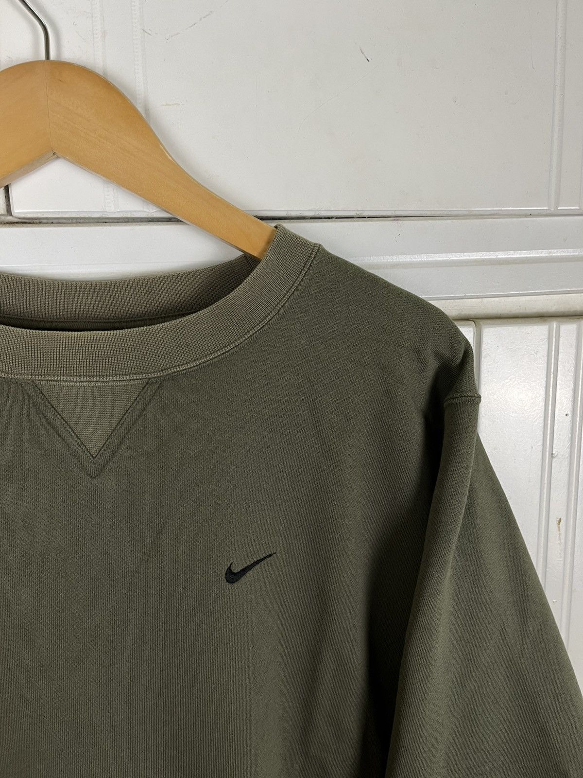 Vintage Nike Small Swoosh Olive Green