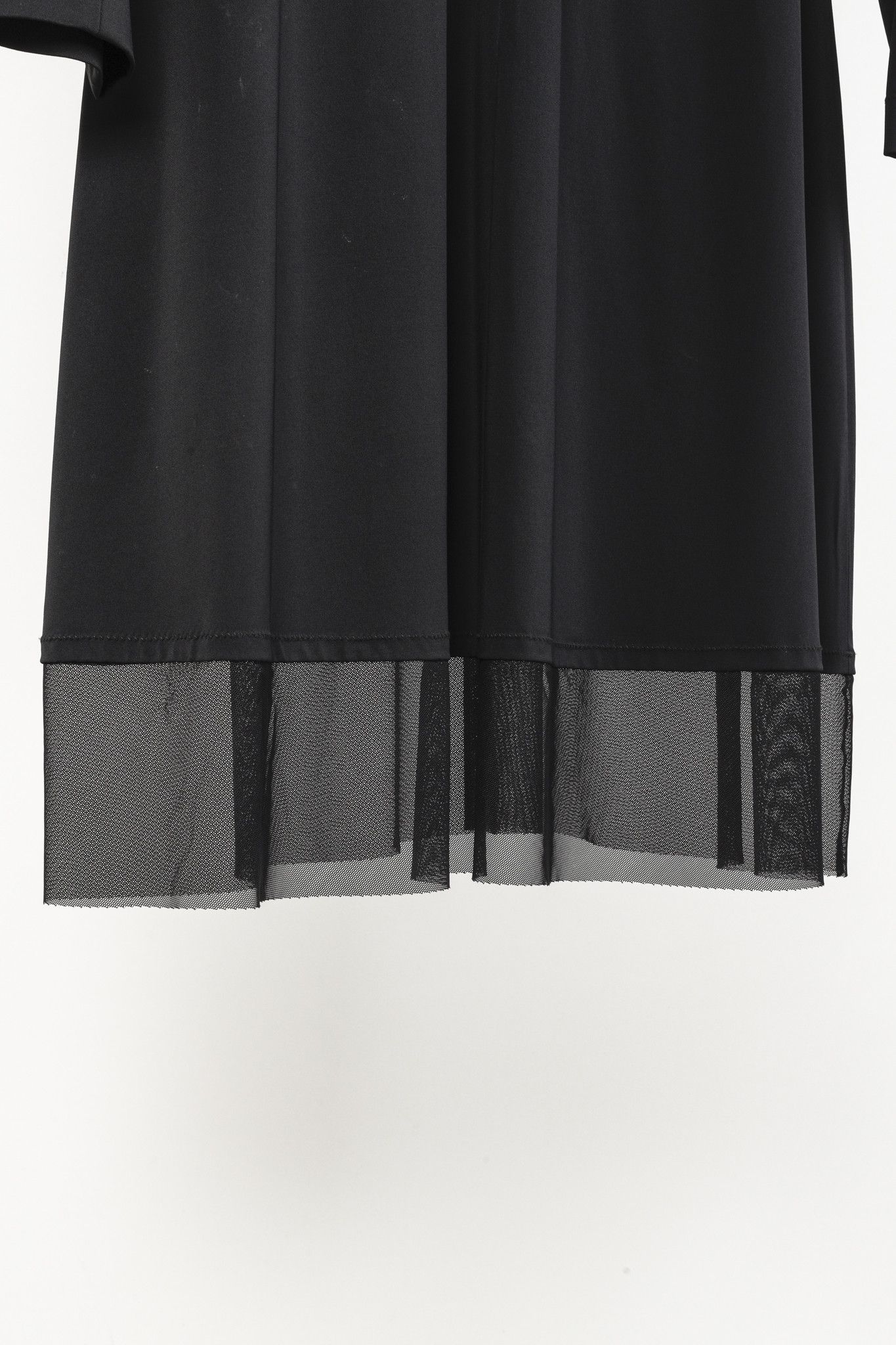 Marie Saint Pierre Marie Saint Pierre Black Sequin-Stripe Mesh-Hem Dress Size L / US 10 / IT 46 - 8 Thumbnail