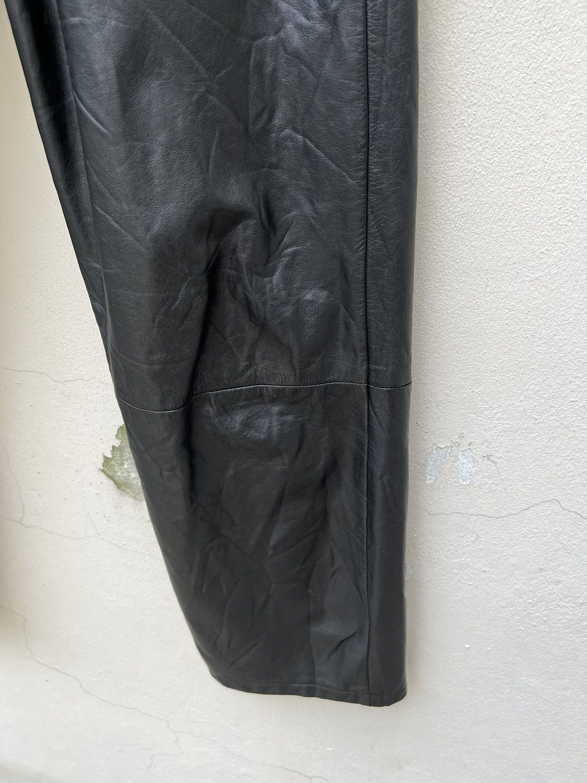Leather Vintage Tete Homme Japan Patina Black Cowhide Leather Pant Size US 28 / EU 44 - 13 Thumbnail