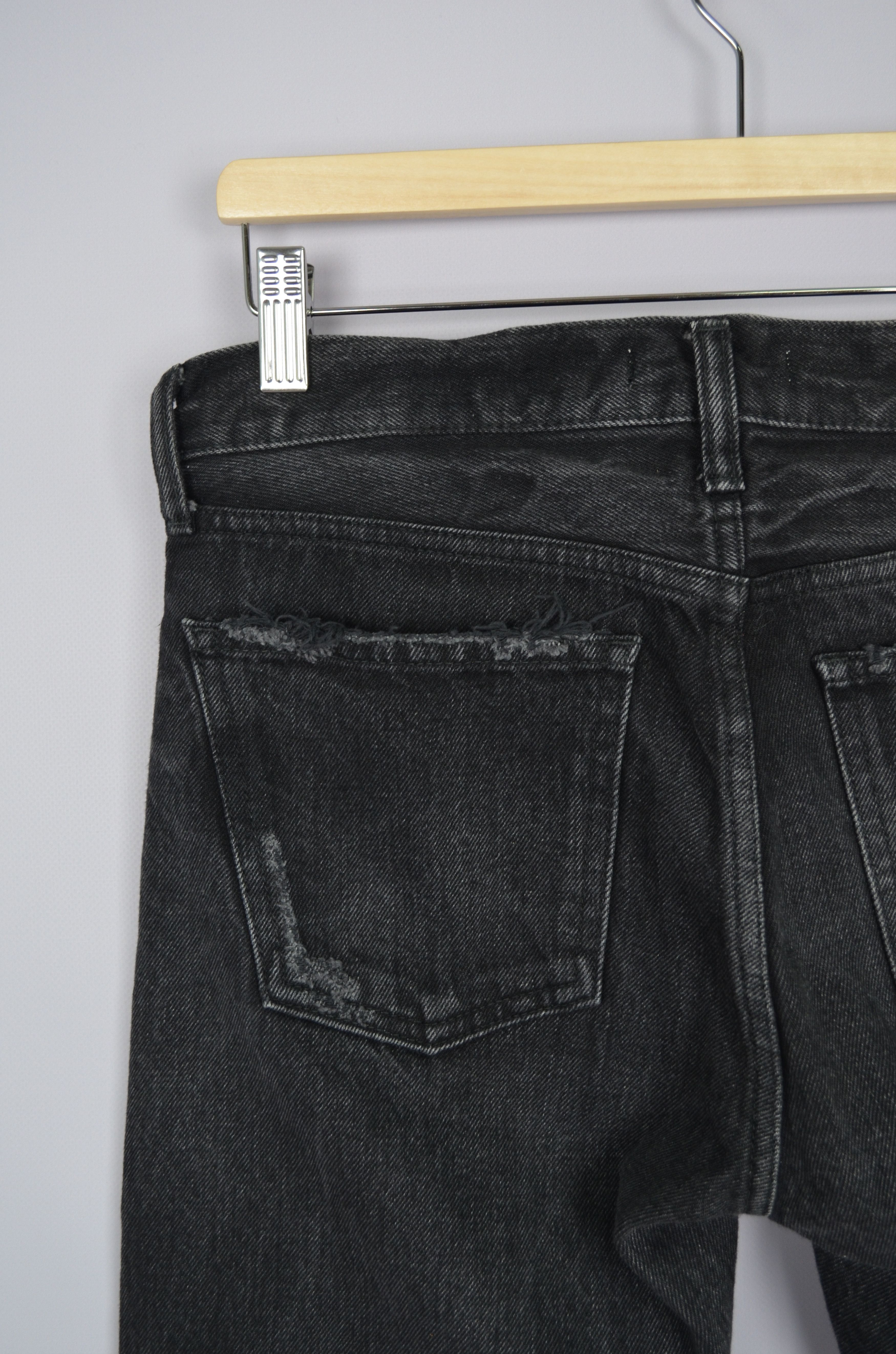 Designer × MOUSSY MOUSSY VINTAGE Staley Tapered Ankle Jeans Black Size 26 $350 Size 26" / US 2 / IT 38 - 12 Thumbnail