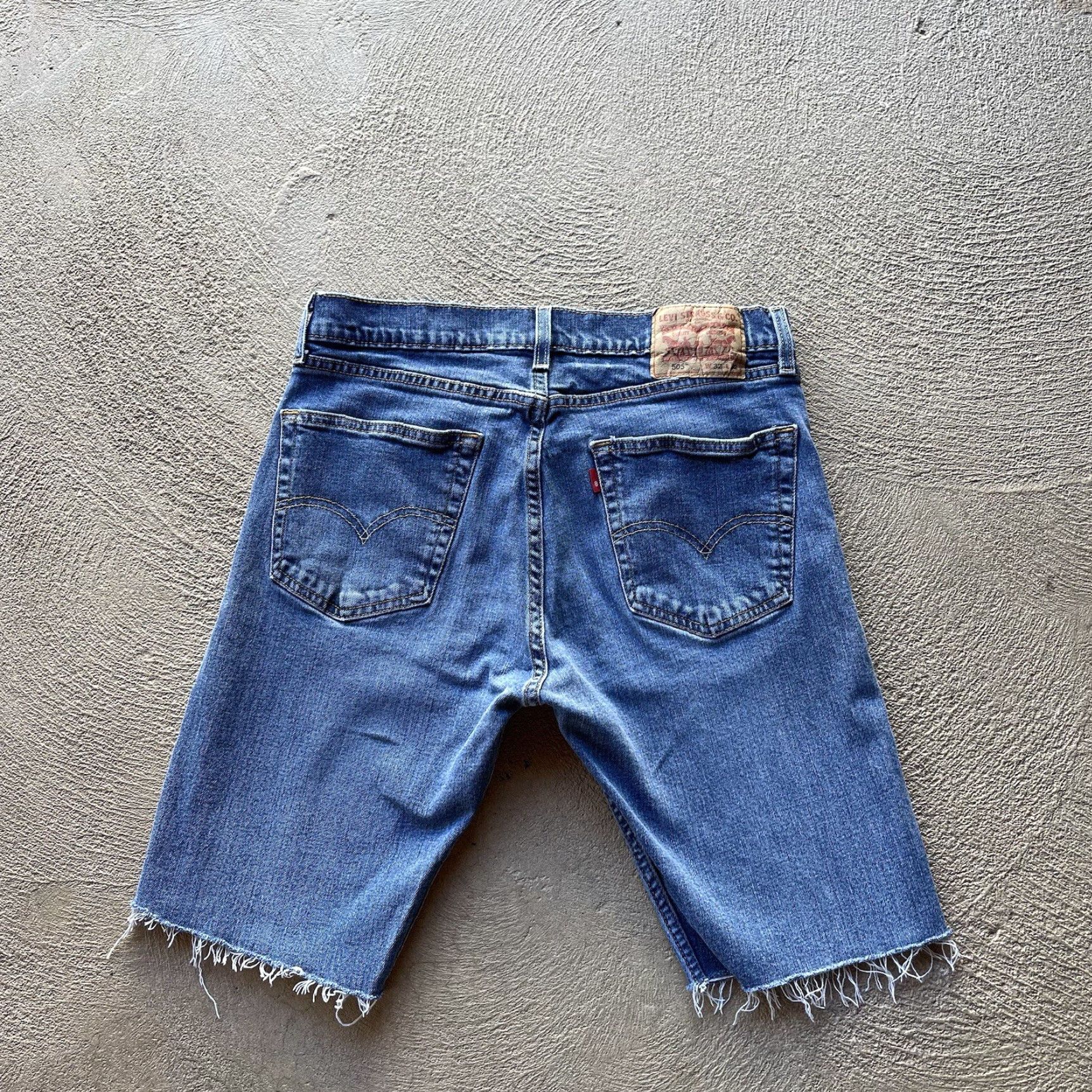 Levi's VINTAGE Levi's 505 Blue Denim Shorts Mens 32 Baggy Loose Skater Y2K 90s Hip Hop Size US 32 / EU 48 - 4 Thumbnail