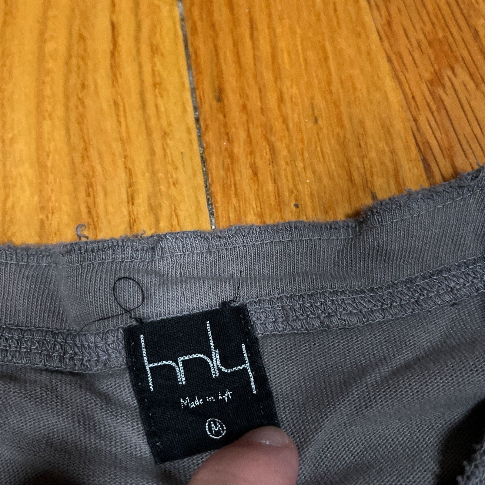 Other Hnly Shirt Medium Grey Long Sleeve Henley Organic Cotton USA Size US M / EU 48-50 / 2 - 4 Thumbnail