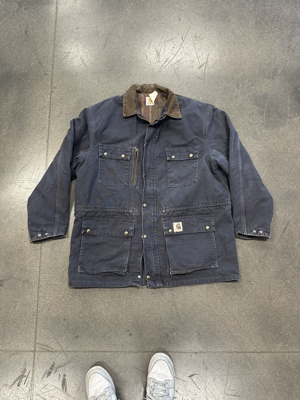 Carhartt Carhartt Vintage Work Jacket Faded Blue Size US XL / EU 56 / 4 - 1 Thumbnail