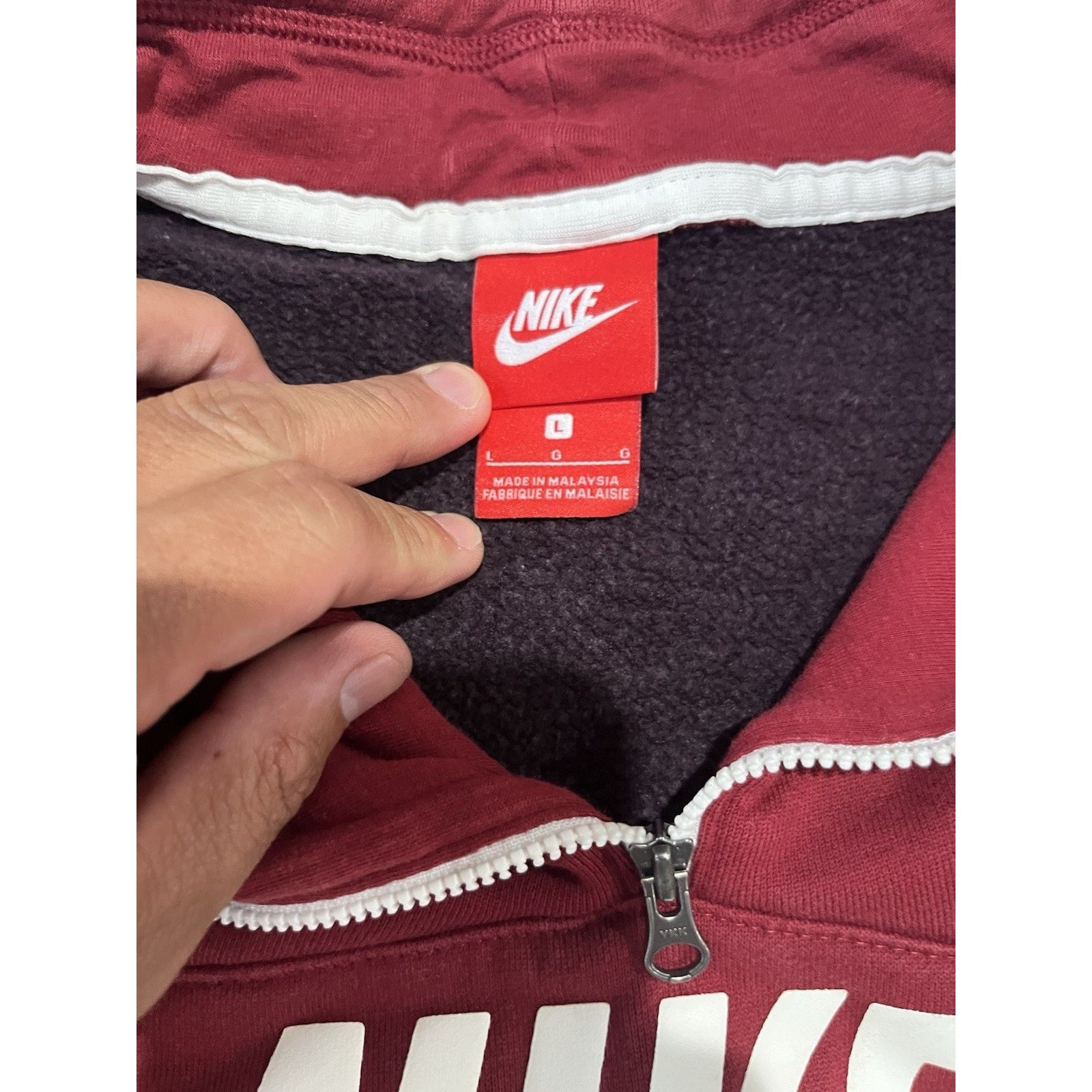 Nike Nike Sweatshirt Archive Women’s L 1/4 Zip Pullover Spell Out Size L / US 10 / IT 46 - 8 Thumbnail