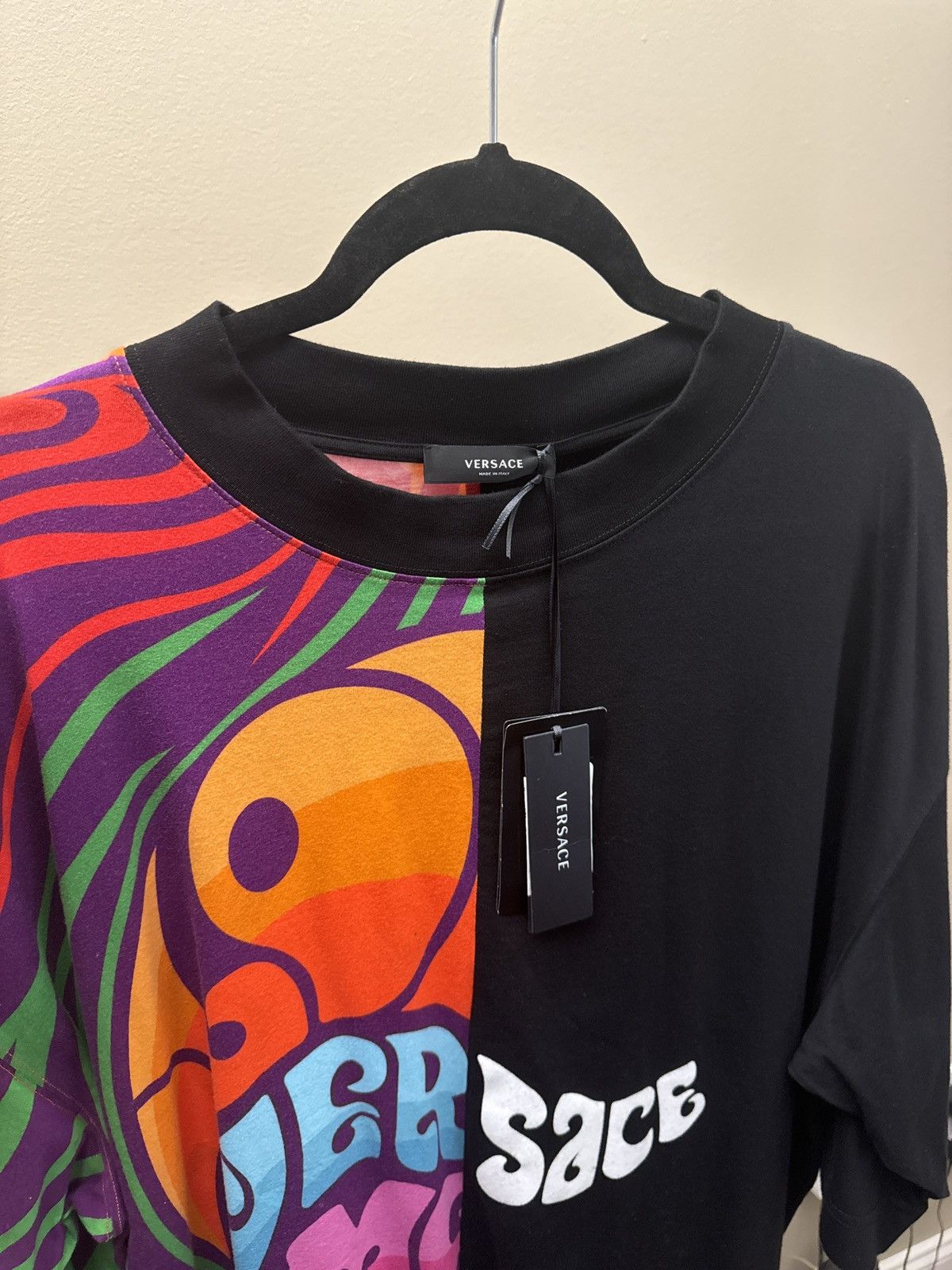 Versace Versace Oversized Split T Shirt Size US XXL / EU 58 / 5 - 2 Thumbnail
