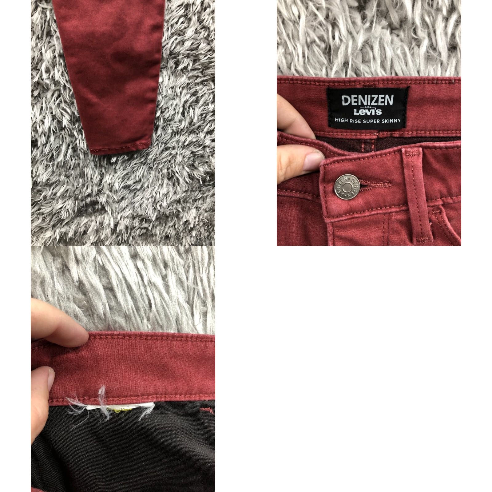 Denizen DENIZEN Red Denim Pants - Denizen High Rise Skinny Soft Pants Size 6 Womens Size 28" / US 6 / IT 42 - 8 Thumbnail