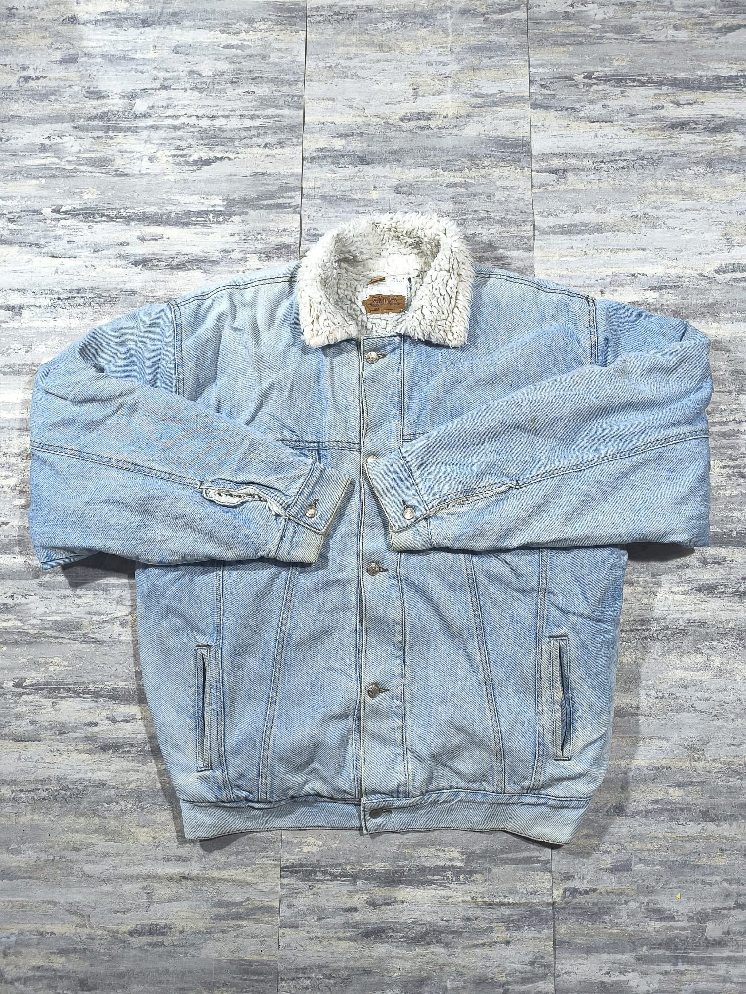 Levi's vintage levis 70598 denim sherpa trucker jacket made in usa Size US XL / EU 56 / 4 - 9 Thumbnail