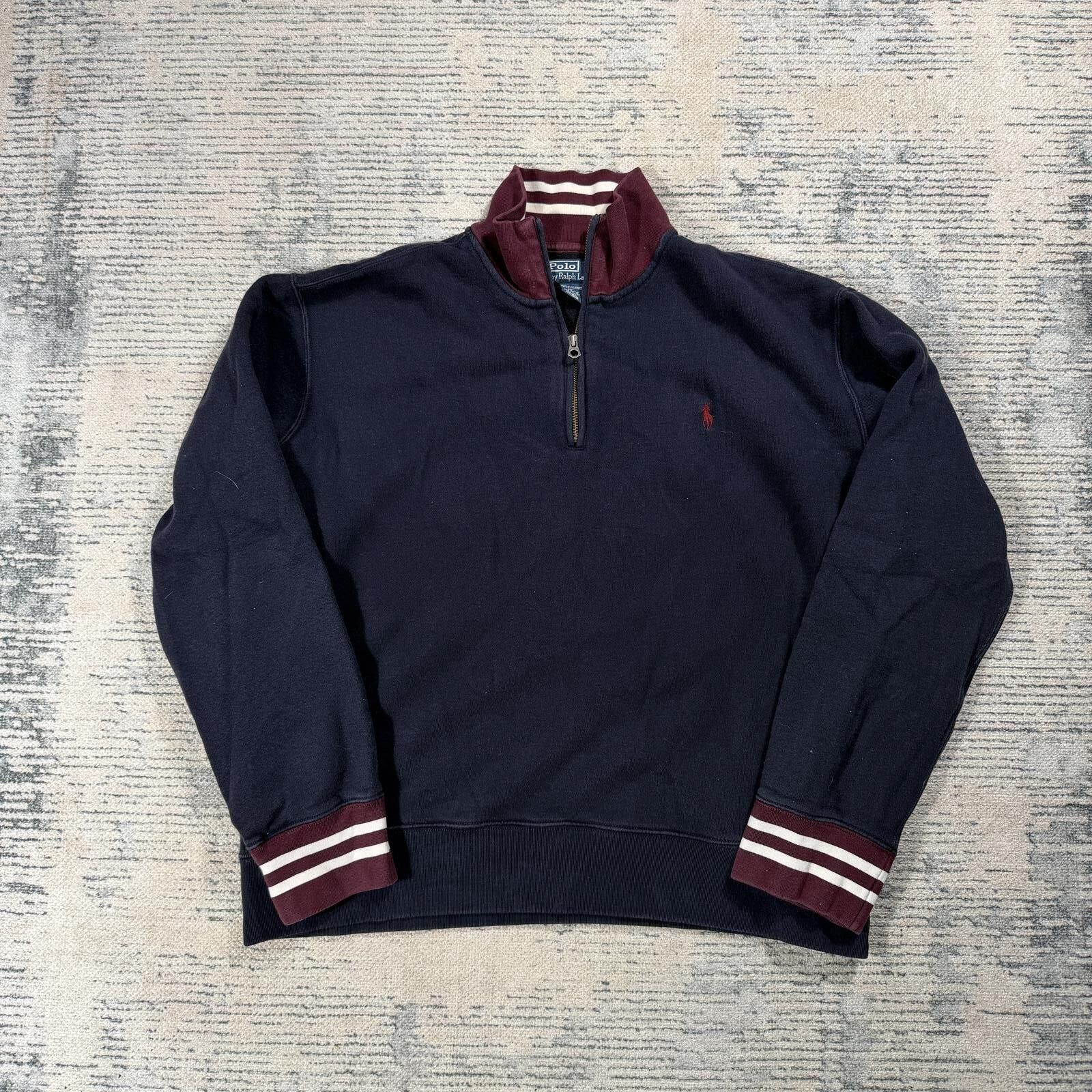 Polo Ralph Lauren Vintage 90s Polo Ralph Lauren 1/4 zip pullover sweatshirt Size US XXL / EU 58 / 5 - 1 Thumbnail