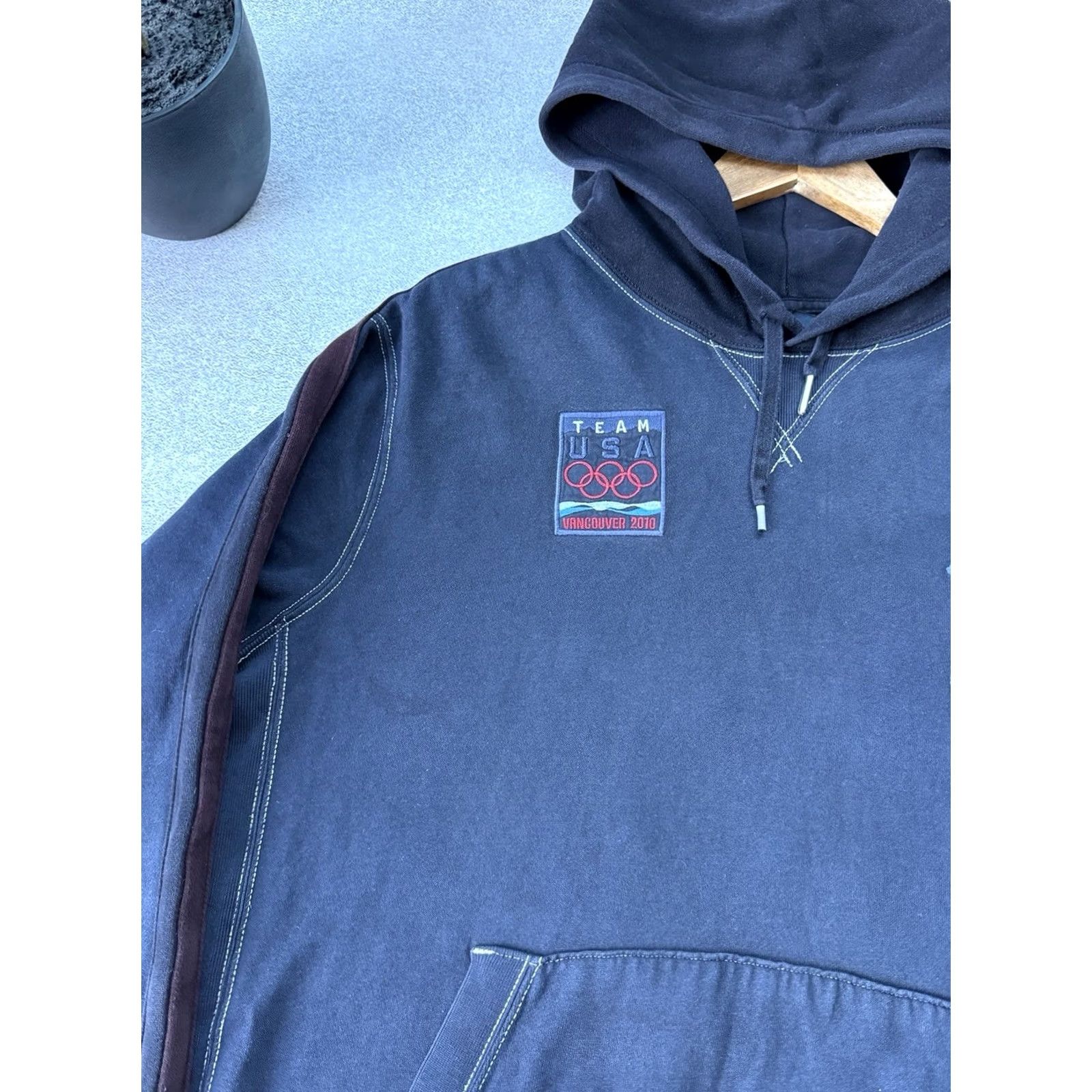 Polo Ralph Lauren VINTAGE Polo Ralph Lauren Hoodie Shirt USA Vancouver 2010 Pullover L Blue Big Pony Logo Mens Size US L / EU 52-54 / 3 - 3 Thumbnail