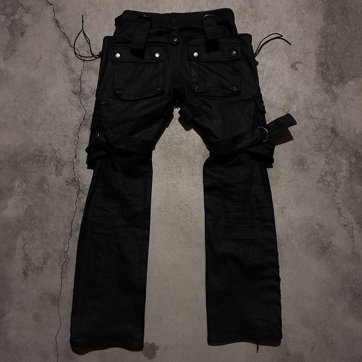 If Six Was Nine × Japanese Brand × Le Grande Bleu (L.G.B.) El ropa loco bondage black pants Size US 28 / EU 44 - 2 Thumbnail