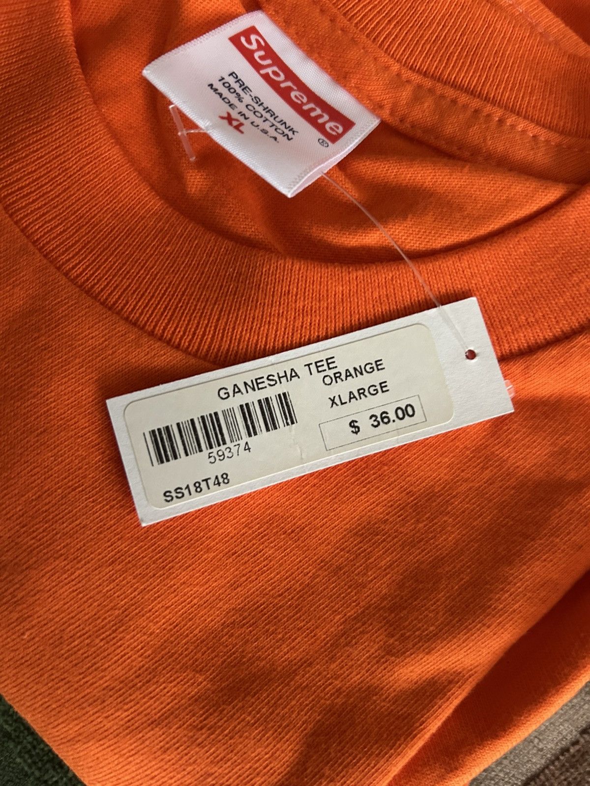 Supreme Supreme Ganesha Tee Orange XL SS18 Size US XL / EU 56 / 4 - 5 Thumbnail