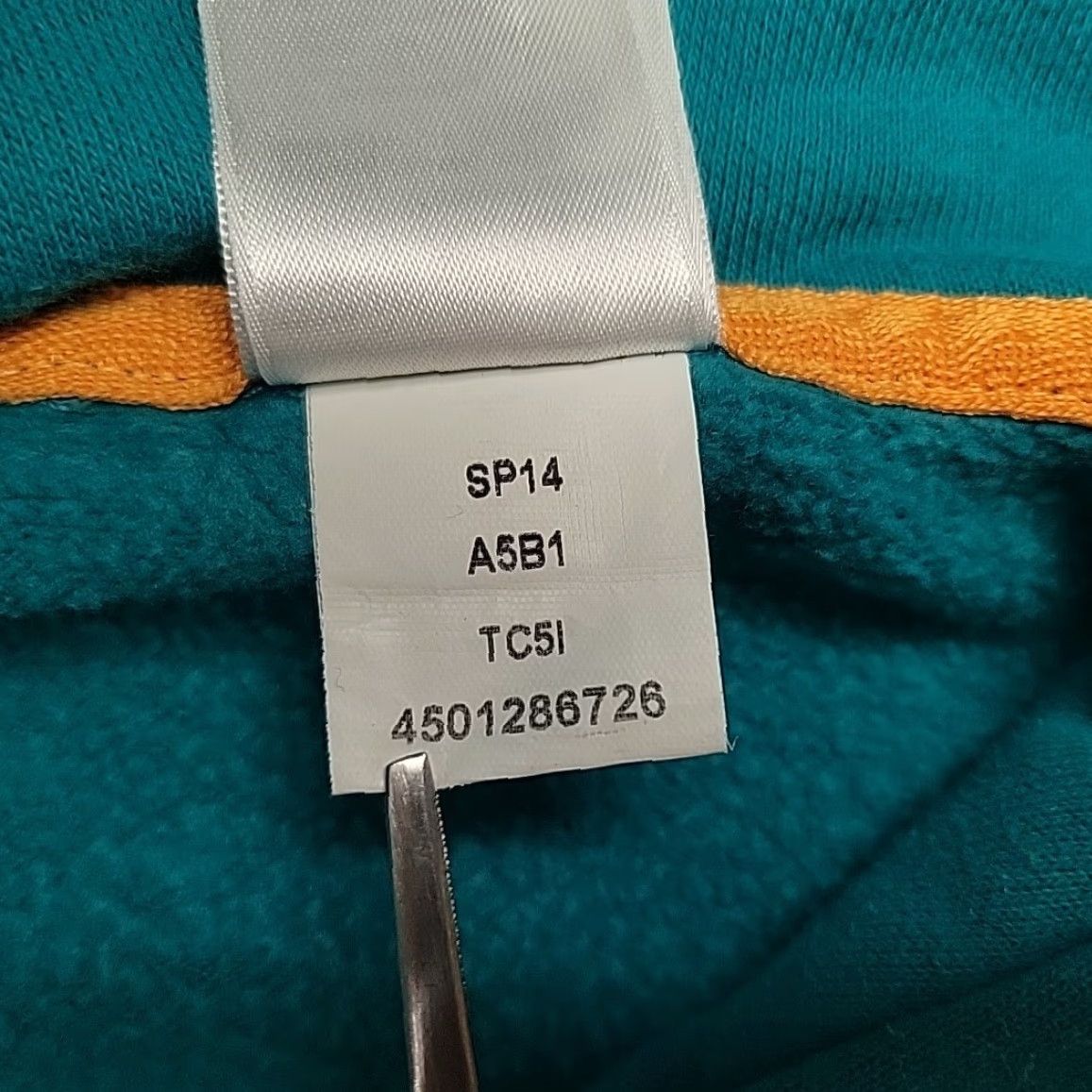 The North Face VINTAGE The North Face Hoodie Womens L Green Logo Front Hooded Pullover Sweatshirt Size L / US 10 / IT 46 - 6 Thumbnail