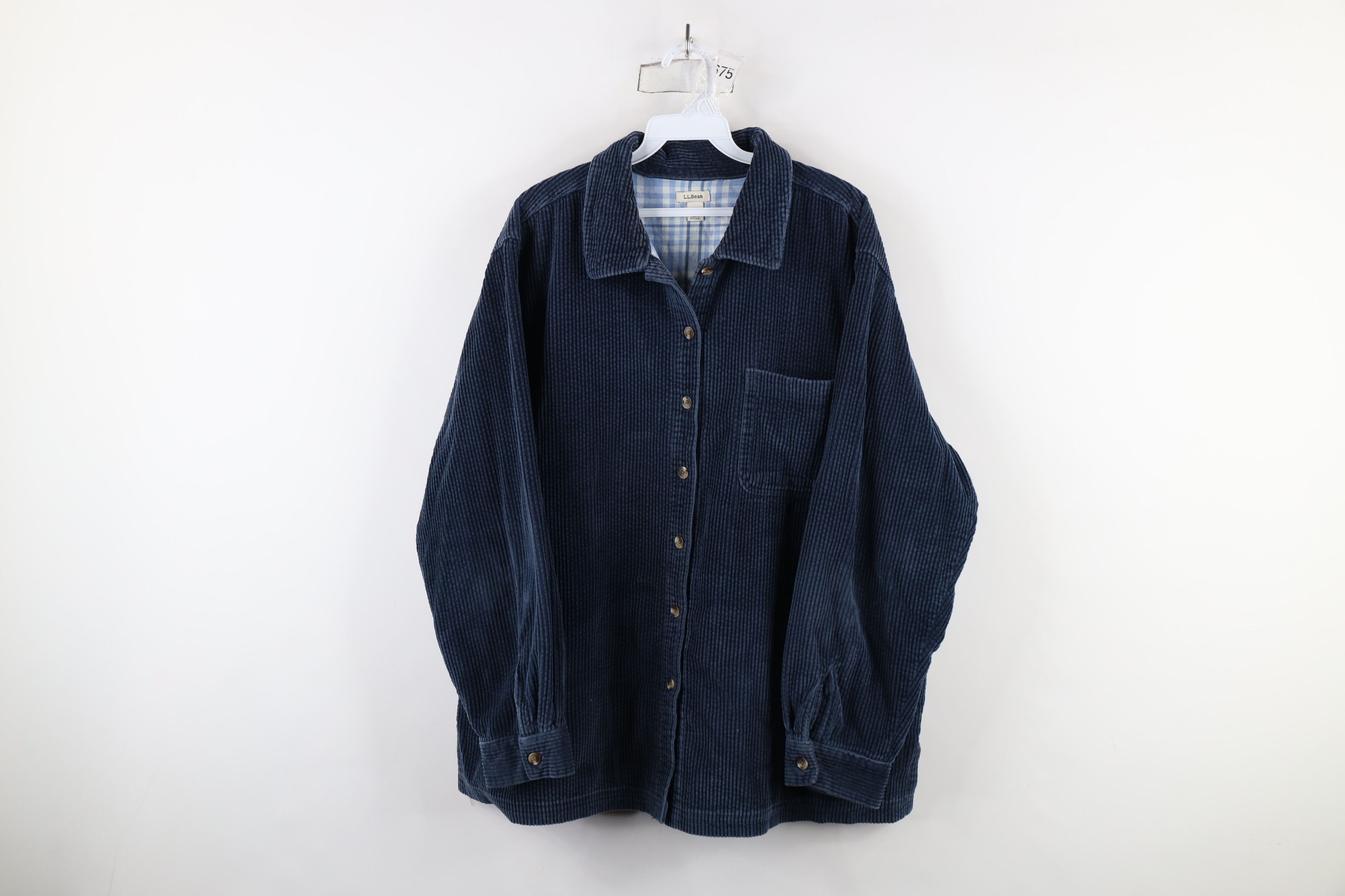 L.L. Bean × Vintage Vintage LL Bean Lined Corduroy Shirt Jacket Jac Shirt Size XL / US 12-14 / IT 48-50 - 1 Thumbnail
