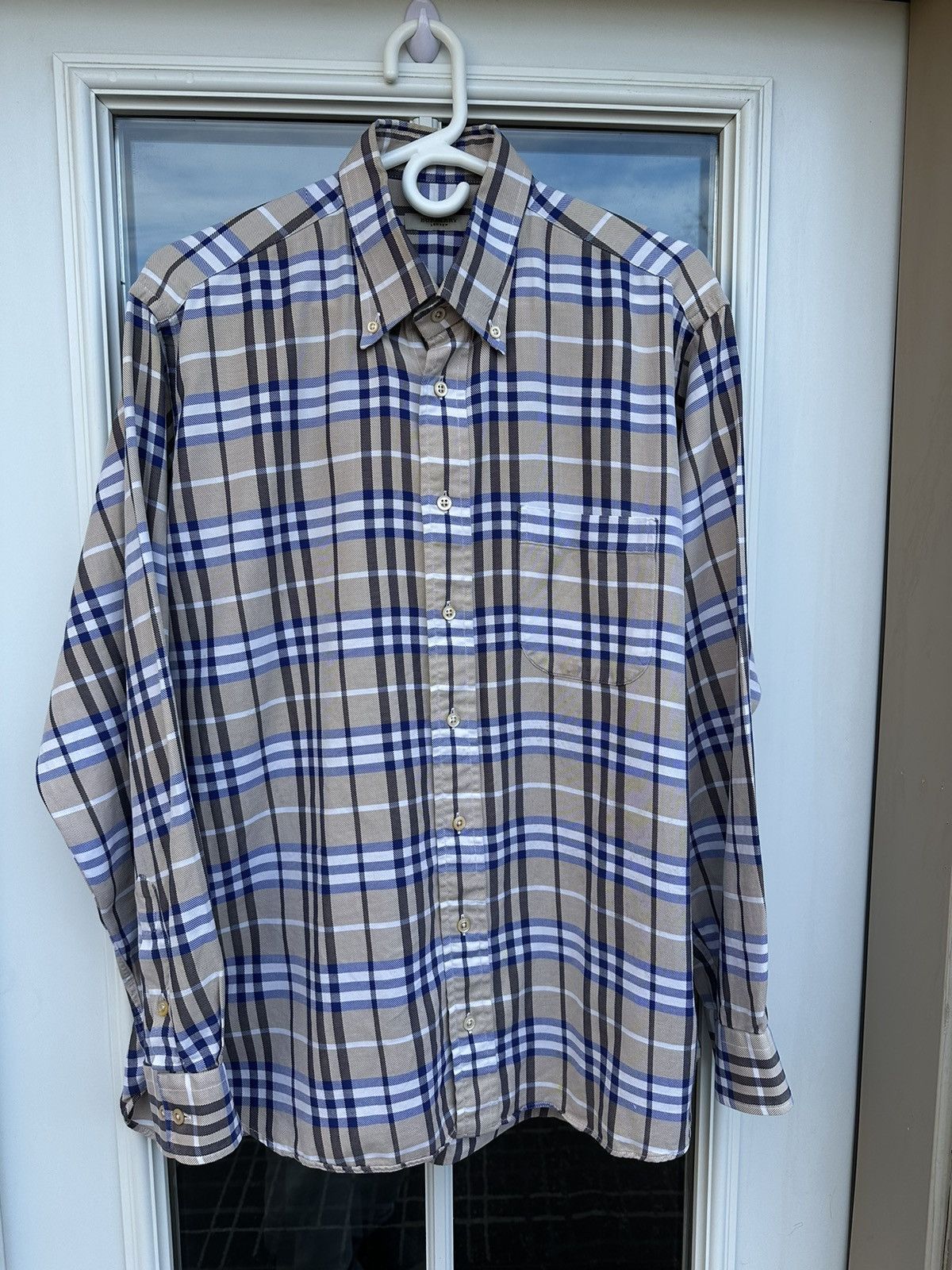 Burberry Burberry Nova Check Plaid Checkered pocket shirt men’s Size US L / EU 52-54 / 3 - 2 Thumbnail