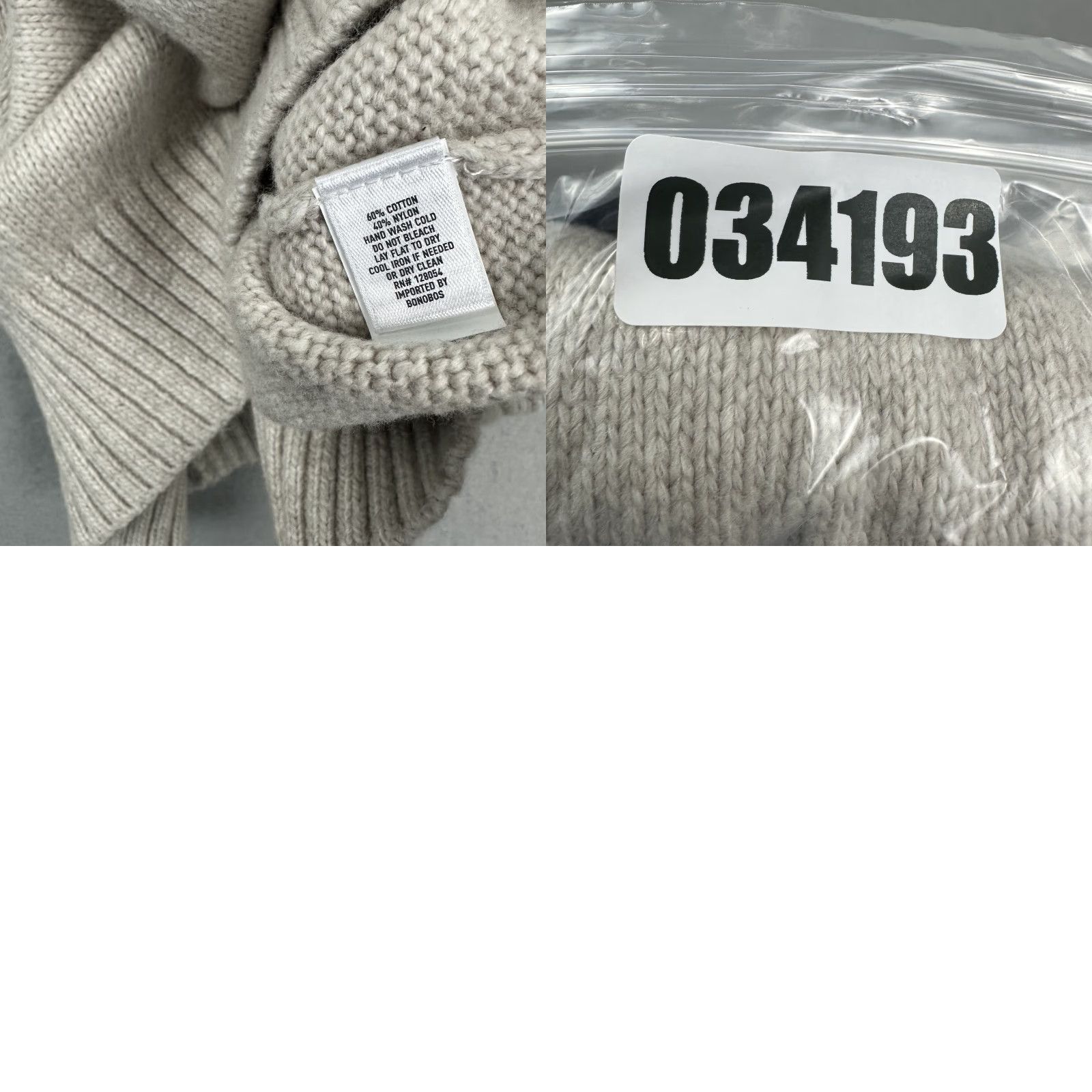 Bonobos Bonobos Sweater Men Medium Beige Fair Isle 1/4 Zip Slim Fit Pullover Cotton M Size US M / EU 48-50 / 2 - 8 Thumbnail