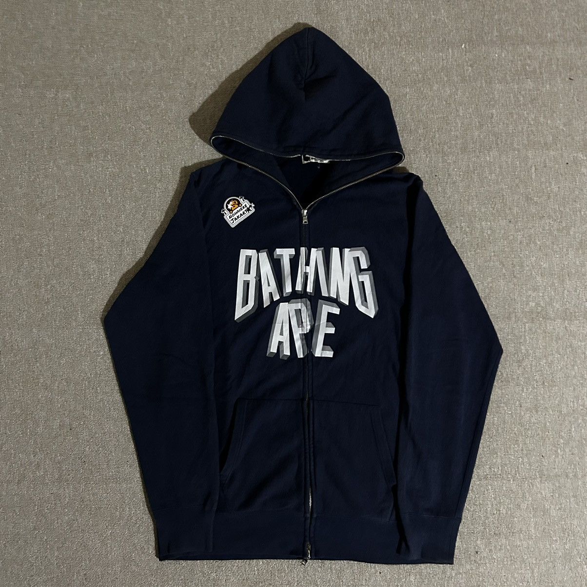 Bape 3D NYC Logo Full Zip Hoodie Size US XL / EU 56 / 4 - 1 Thumbnail