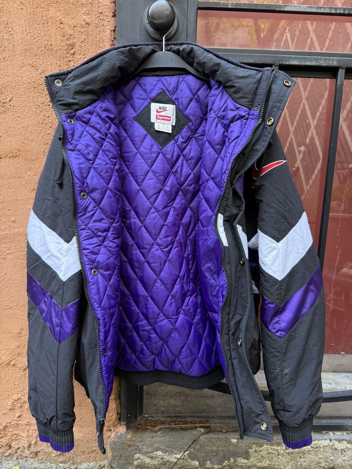 Nike × Supreme Supreme Nike Hooded Sport Jacket Purple Size US M / EU 48-50 / 2 - 3 Thumbnail