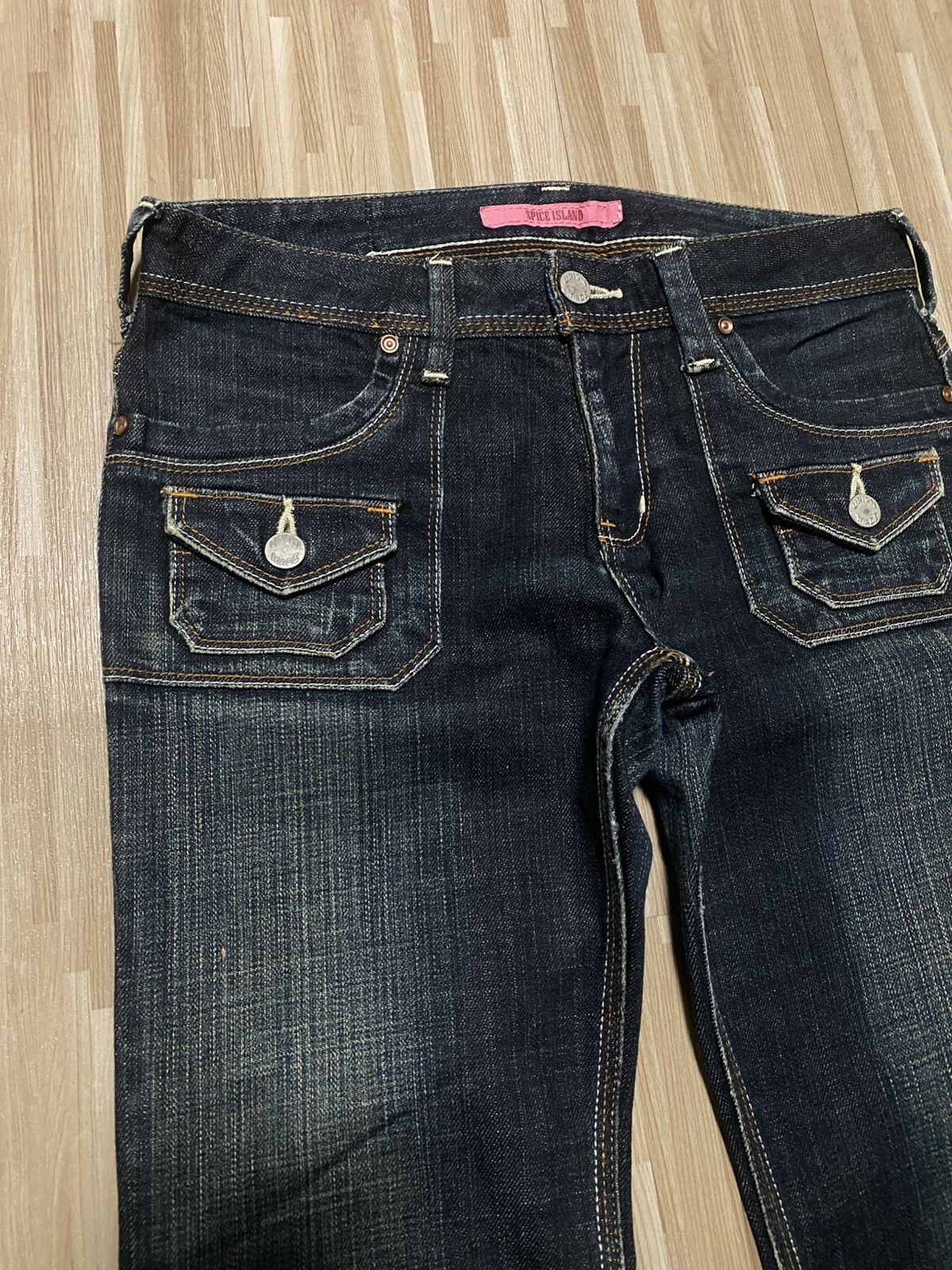 Japanese Brand 💥Denim Bootcut Bushpants💥 Size US 28 / EU 44 - 5 Thumbnail