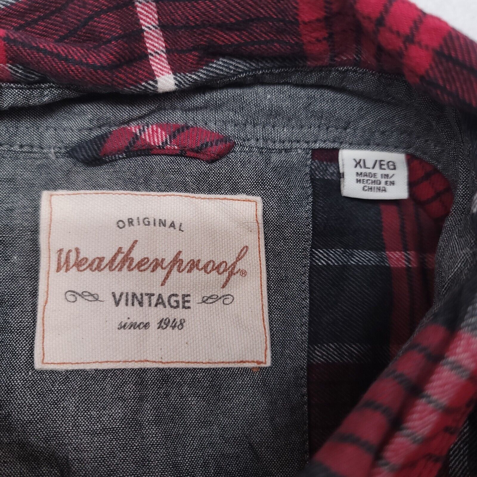 Weatherproof Weatherproof Tartan Flannel Shirt Mens Size XL Blue Gray Size US XL / EU 56 / 4 - 3 Thumbnail
